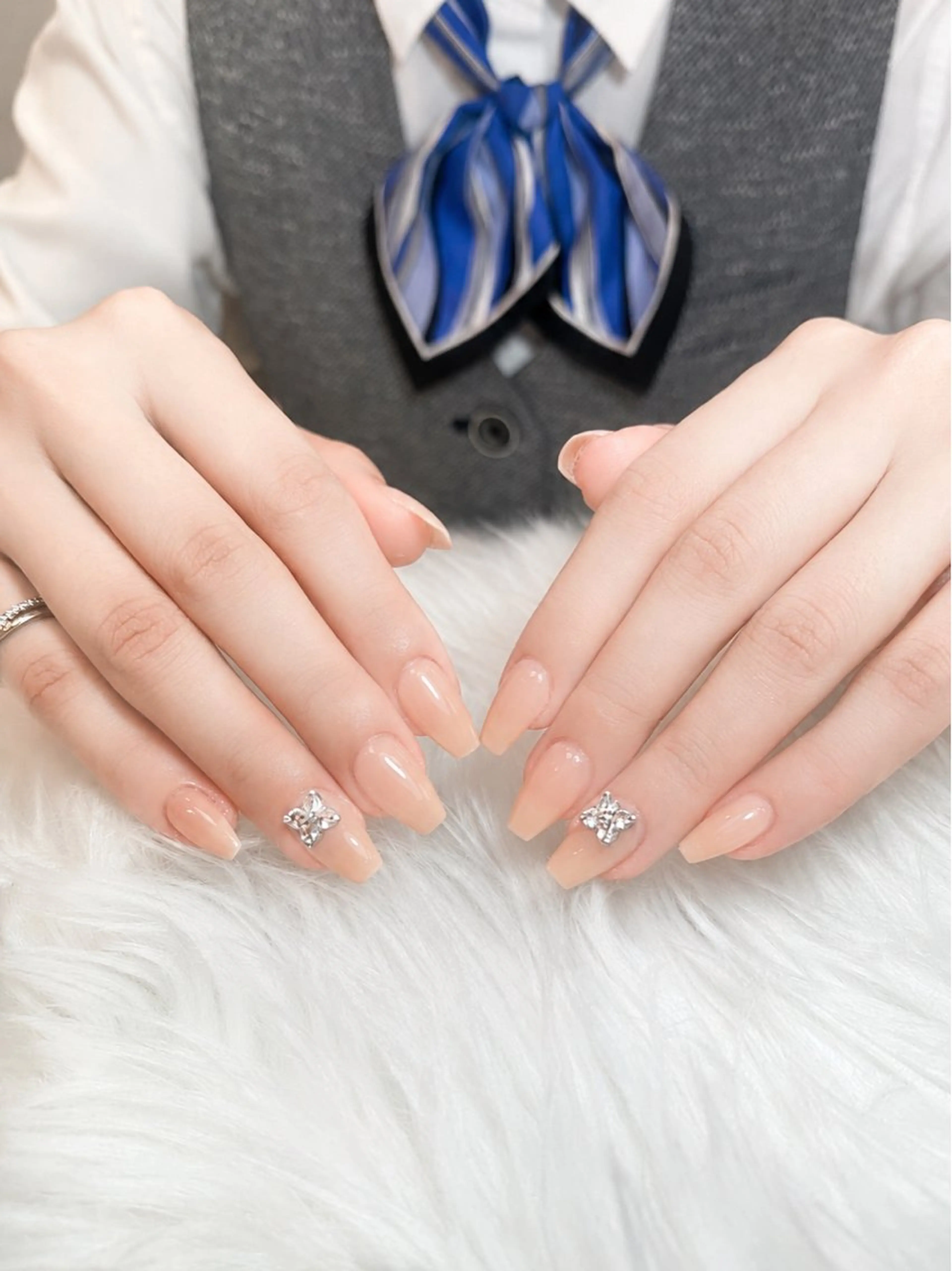 ネイル ジェルネイル 韓国ネイル シンプルネイル ワンホンネイル MEO MEO NAIL 守山のネイルデザイン