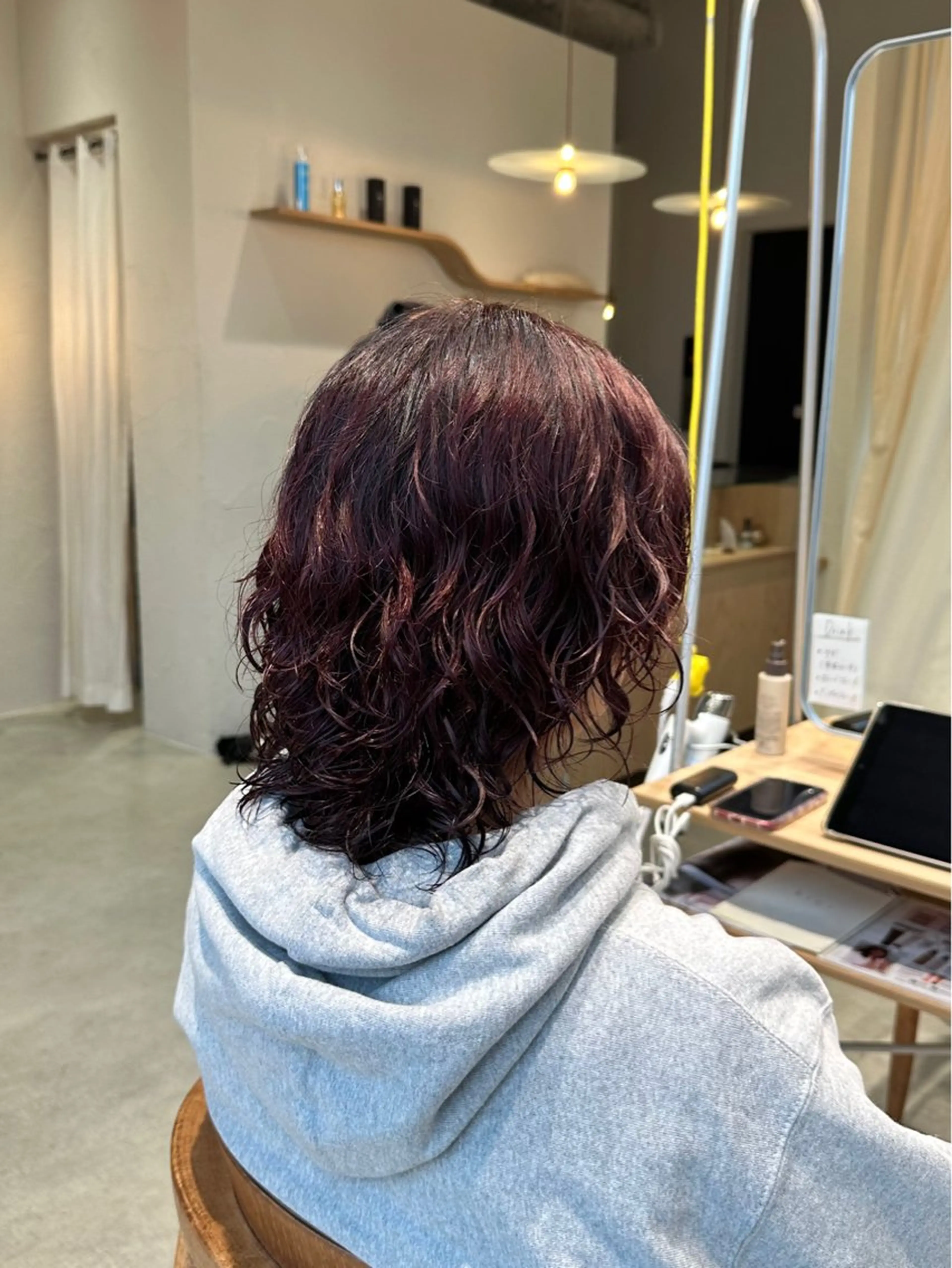 ミディアム カラー ラベンダーカラー ピンクカラー ピンクラベンダー Lapis / miyu.のヘアスタイル