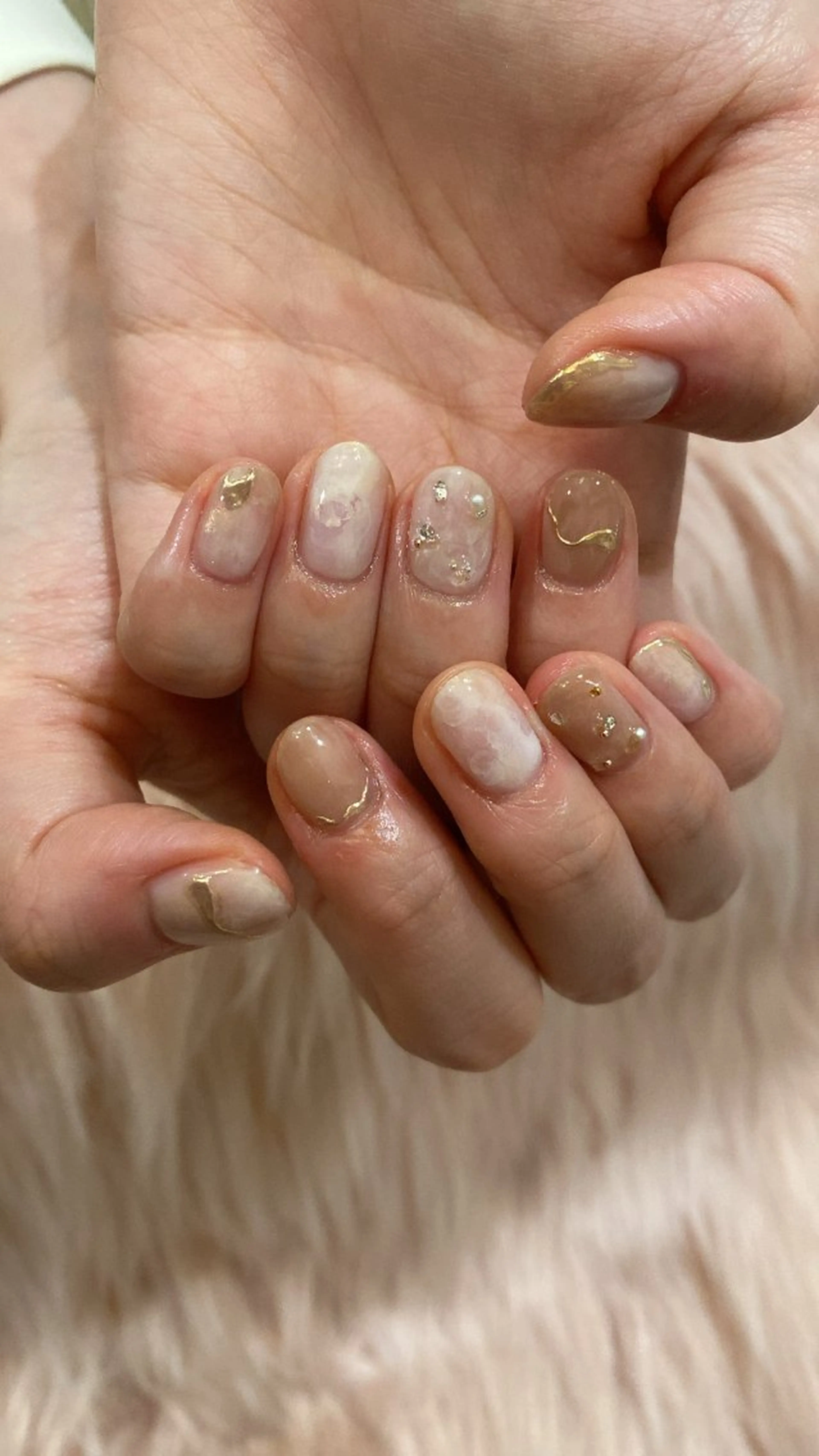 ネイル ハンドネイル crystal ⭐︎ colorのネイルデザイン