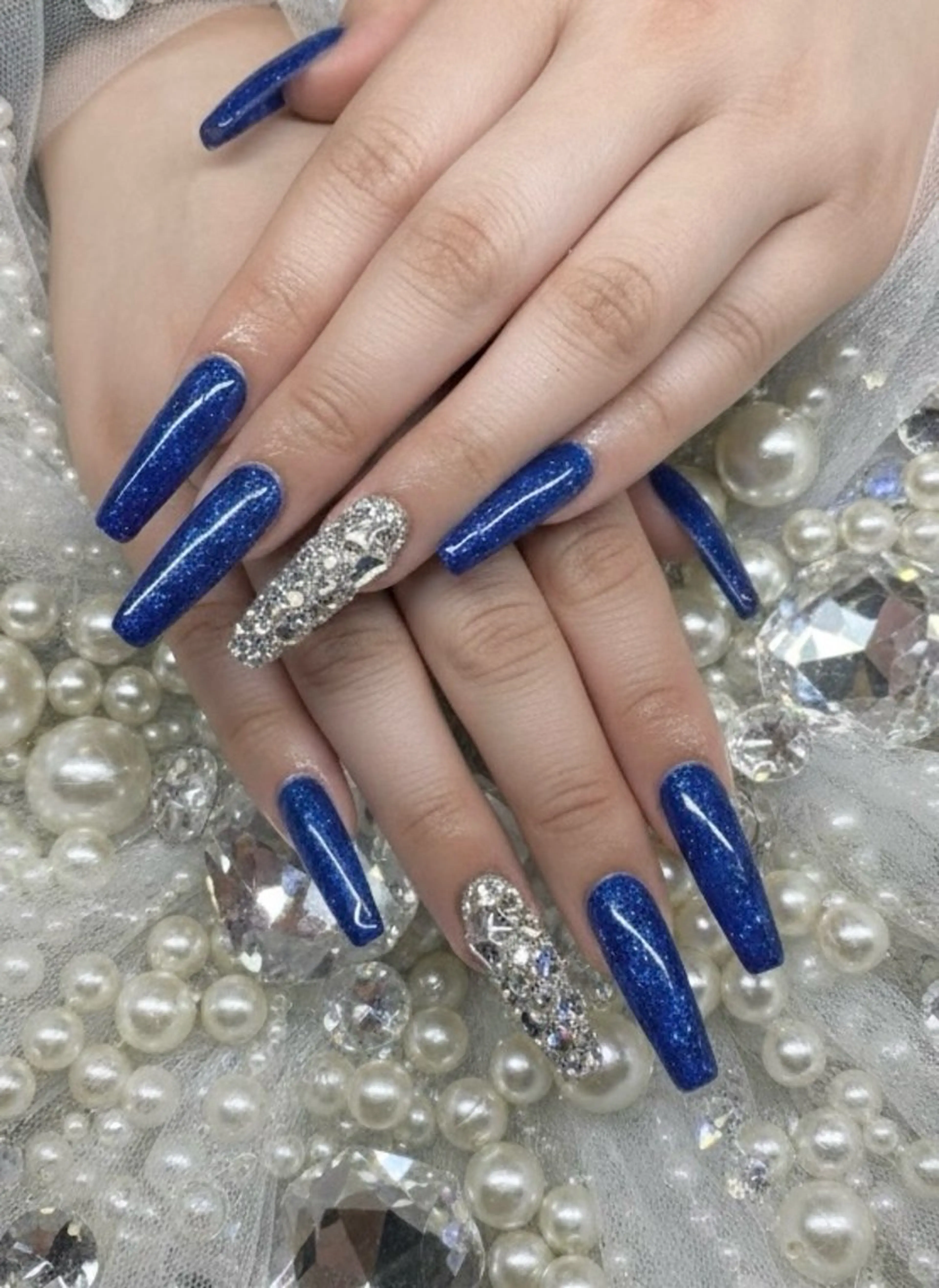 ネイル ネイビー ハンドネイル TUNEHA堂 (チュネハドウ)のネイルデザイン