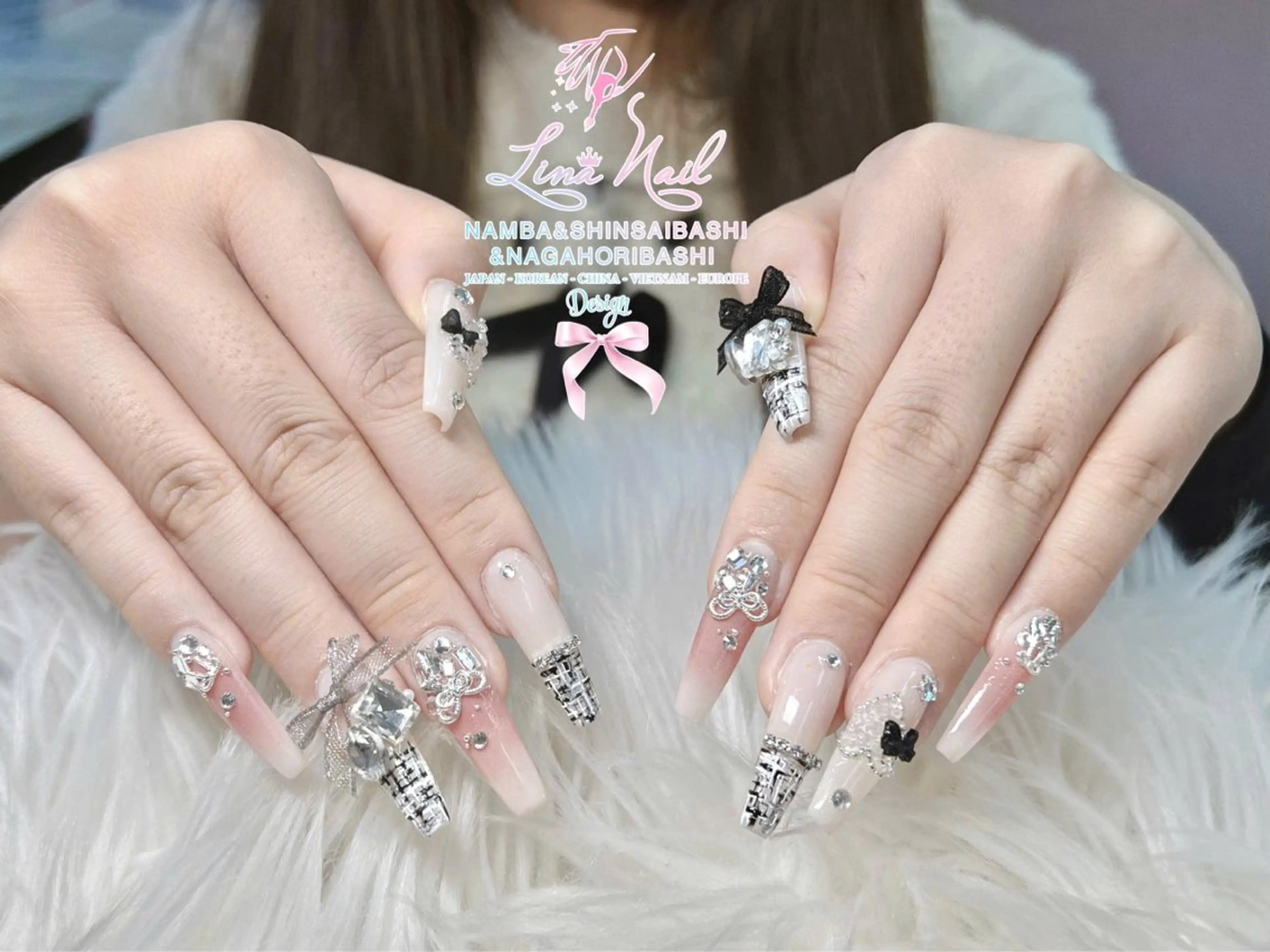 ネイル チークネイル 桜ネイル フラッシュネイル フットネイル ジェルネイル ハンドネイル ７９LINA NAIL 心斎橋店所属・リナネイル アメ村心斎橋店のネイルデザイン