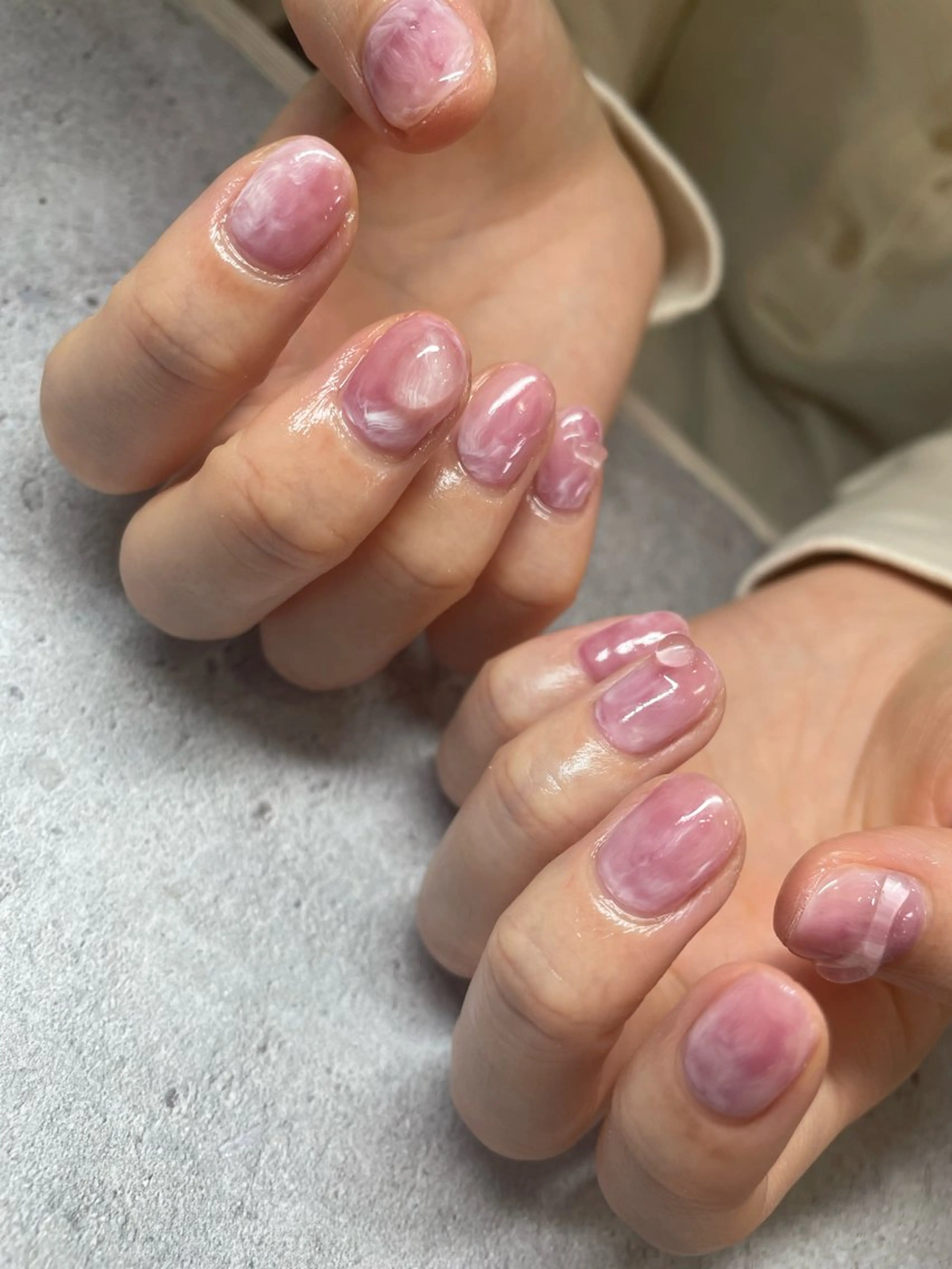 ネイル ニュアンスネイル ぷっくりネイル 🌕akuri🌖 渋谷/nuanceのネイルデザイン