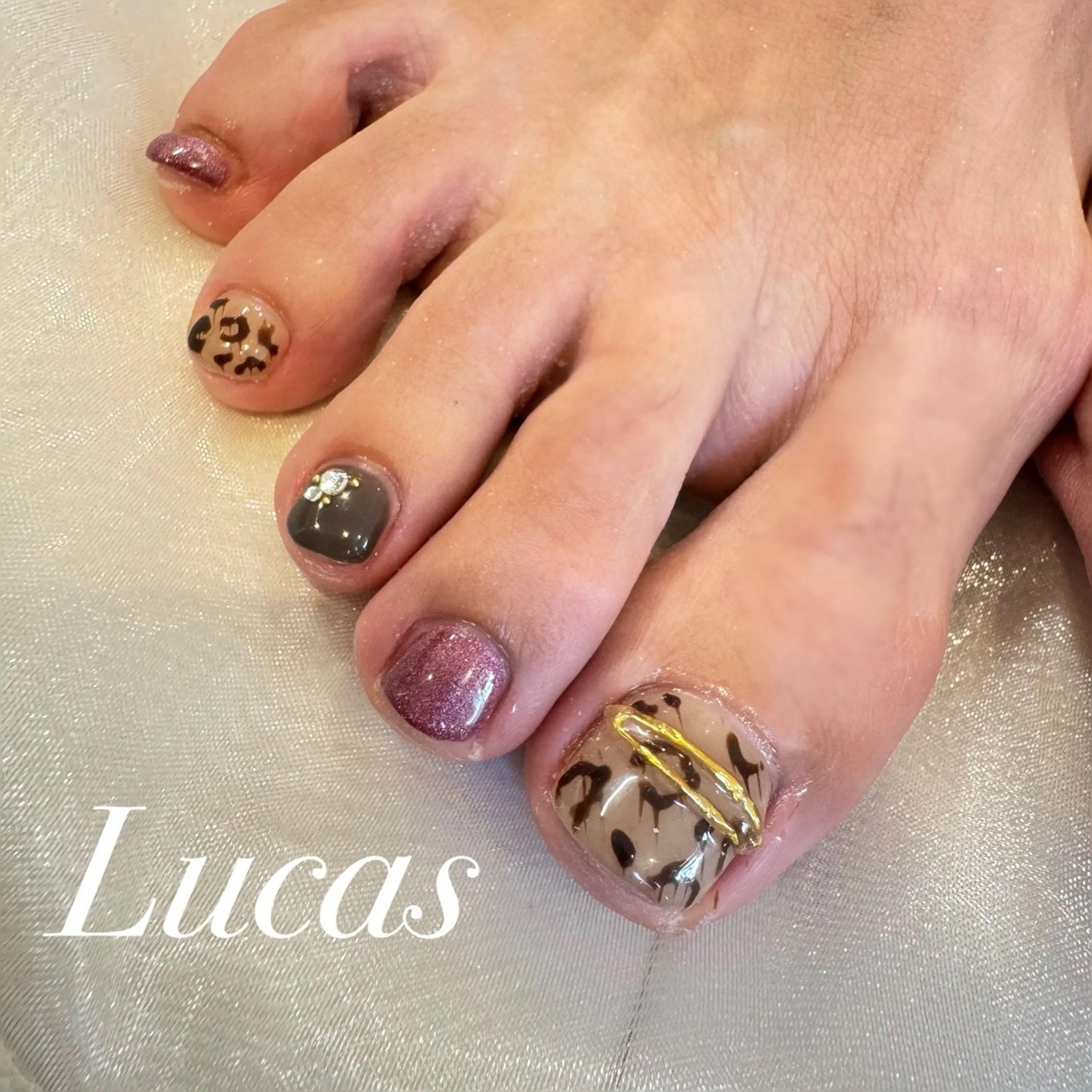 ネイル フットネイル フットネイル Lucas AIKAのネイルデザイン