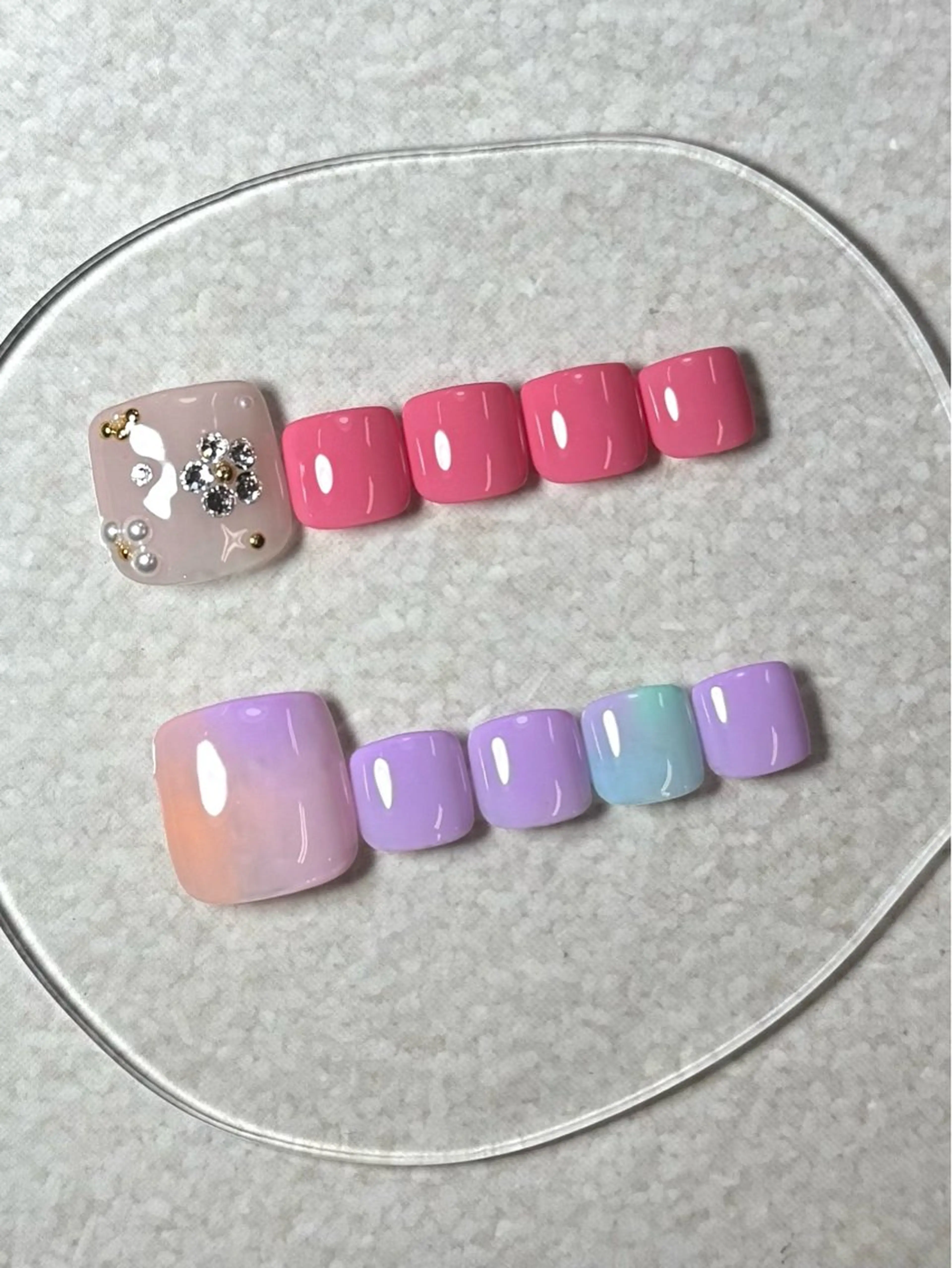 ネイル フットネイル ミラクルミラー 町野のネイルデザイン