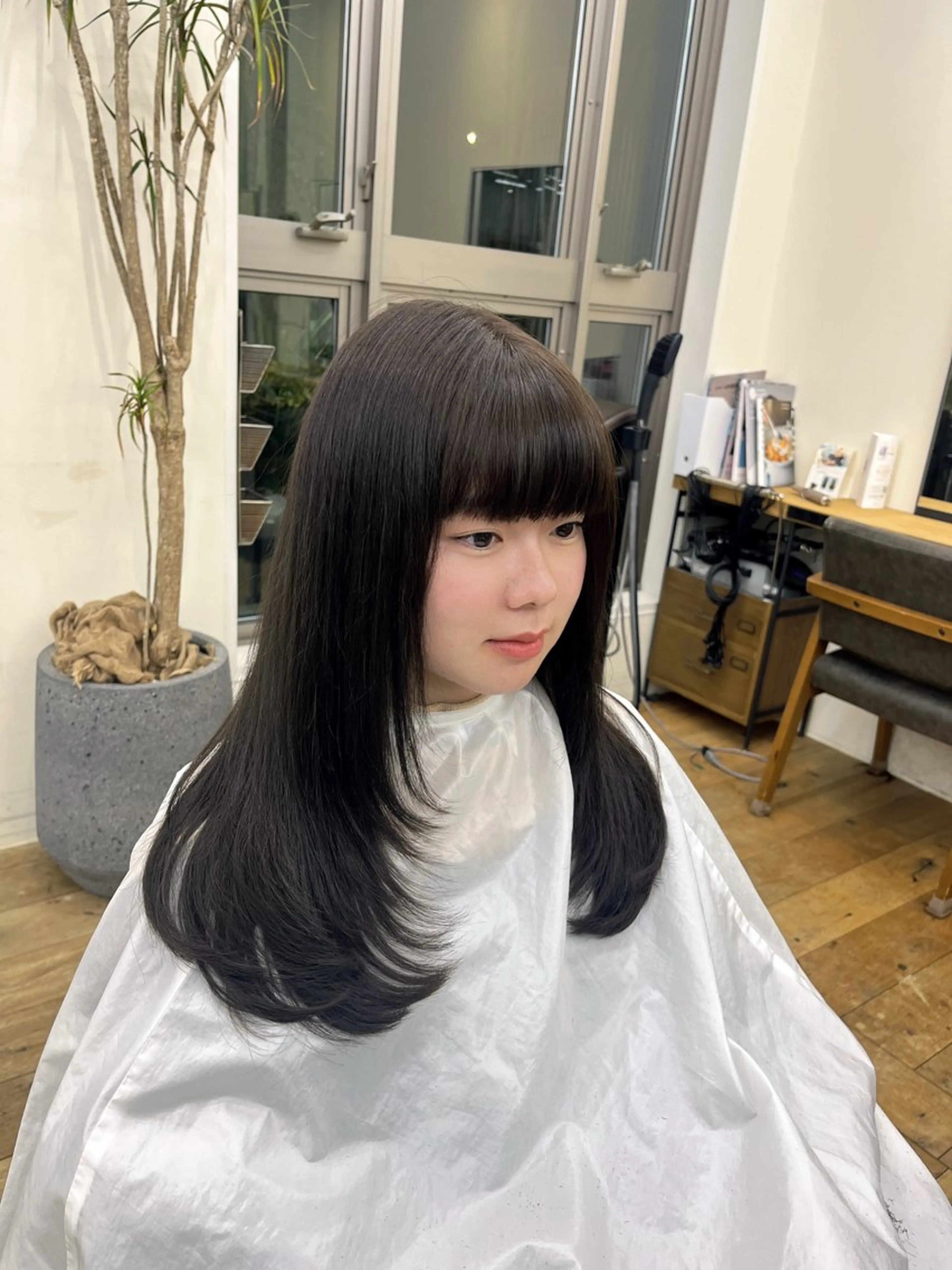 セミロング マアヤ/ハイトーン /ハイレイヤーのヘアスタイル