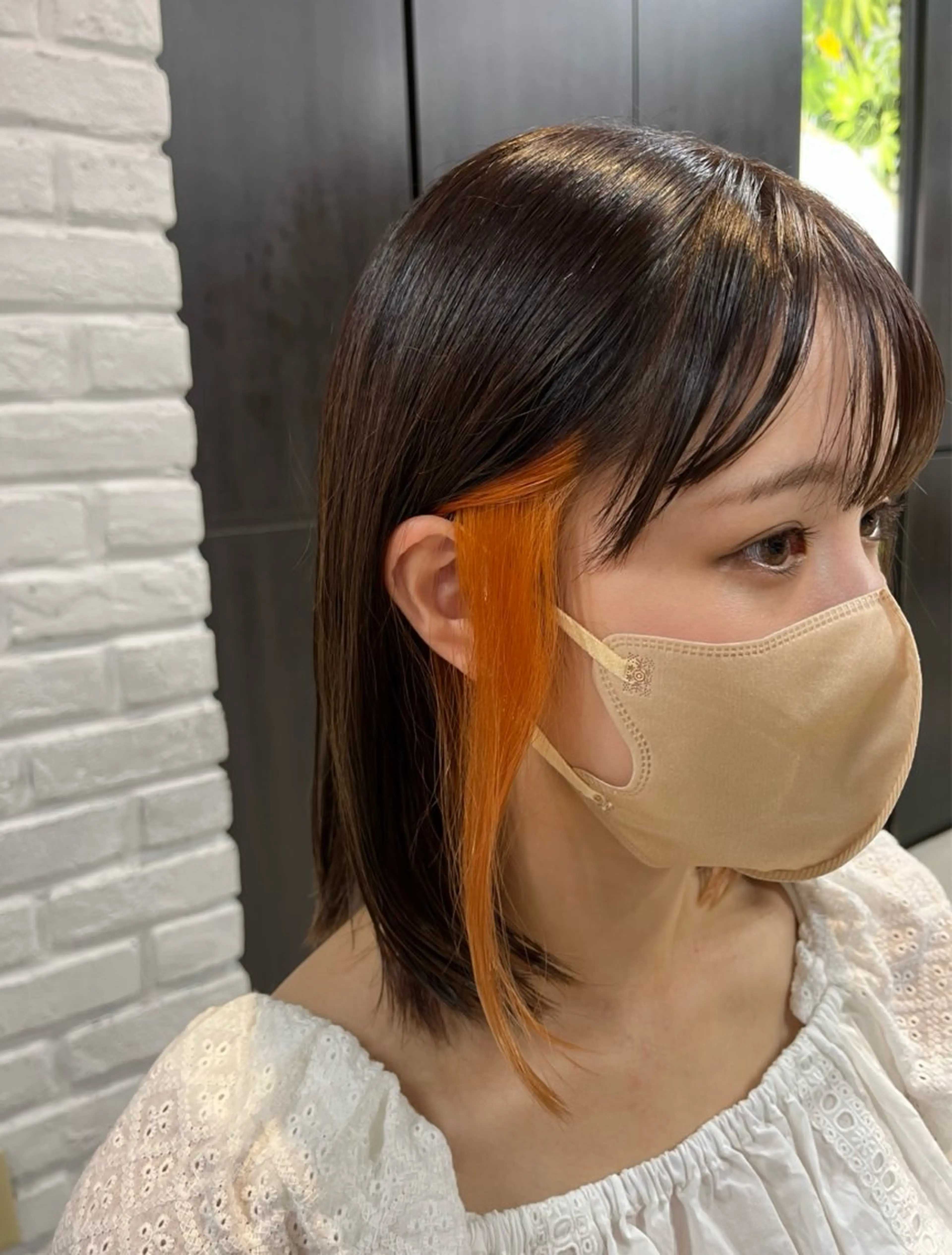 ミディアム カラー カット ヘアカラー トリートメント 似合わせ/ブリーチ/ 髪質改善/ミクෆ‪のヘアスタイル