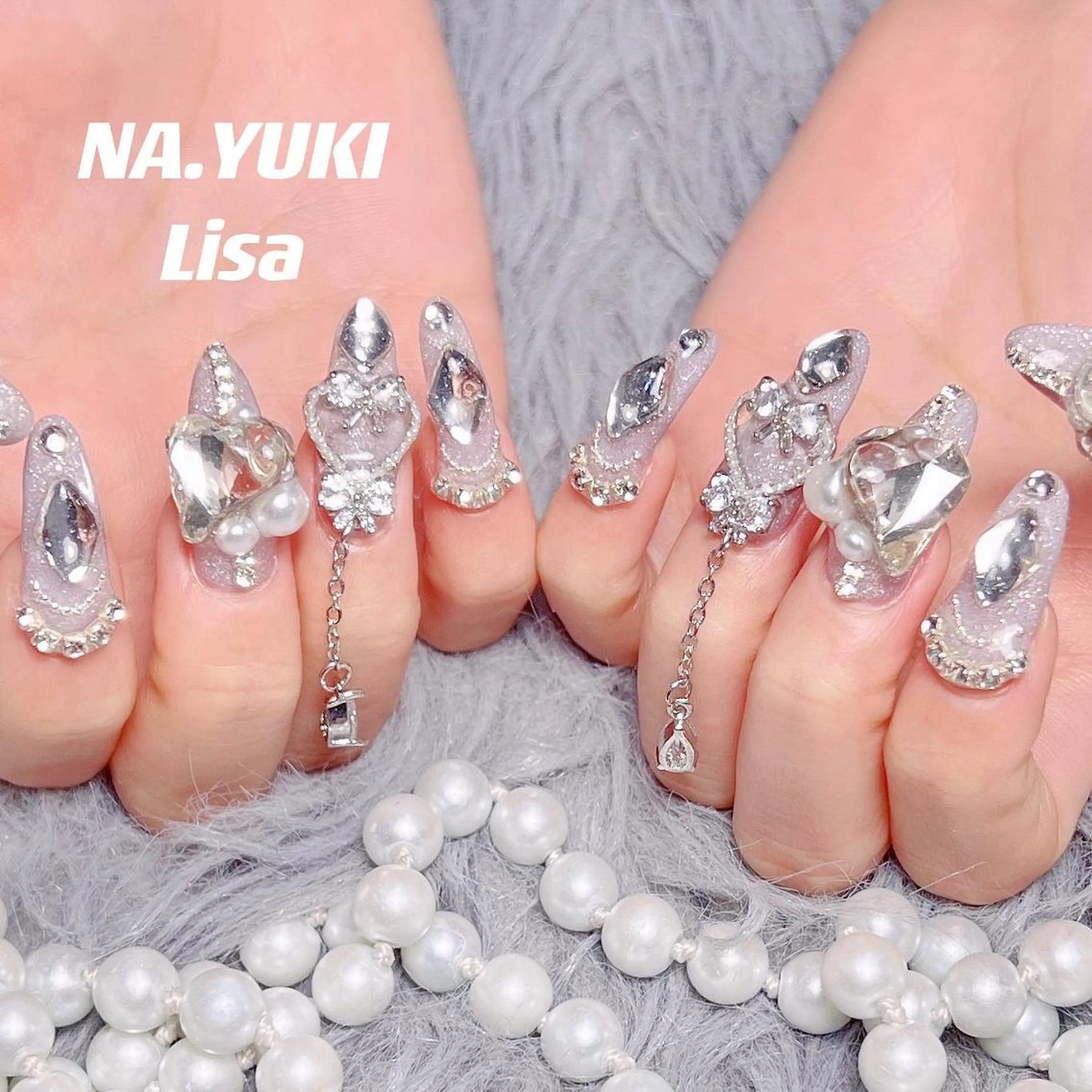 ネイル ロング ハンドネイル ハンドケア ナユキNA.YUKI 池袋店のネイルデザイン