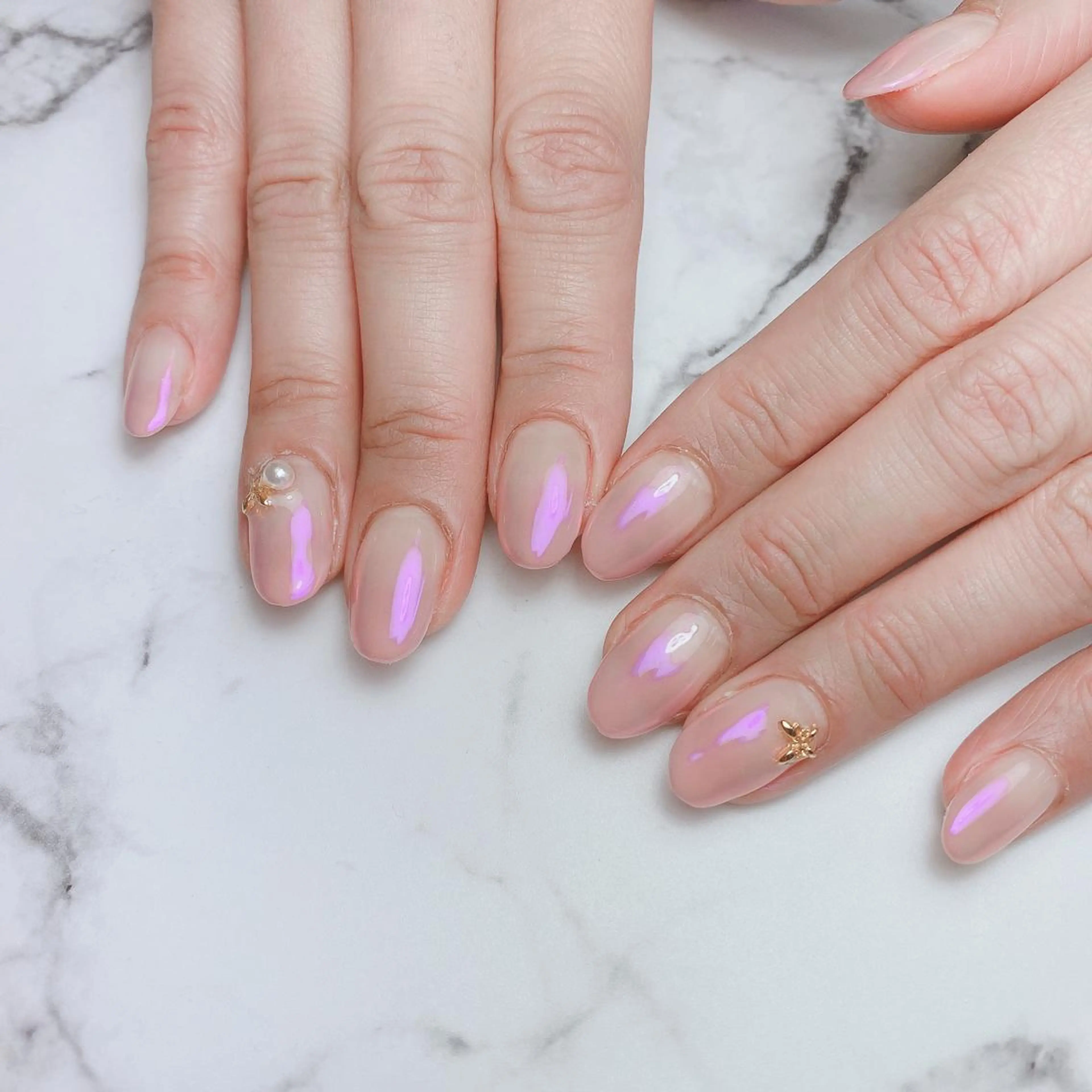 ネイル ワンカラーネイル 石原 夕華のネイルデザイン