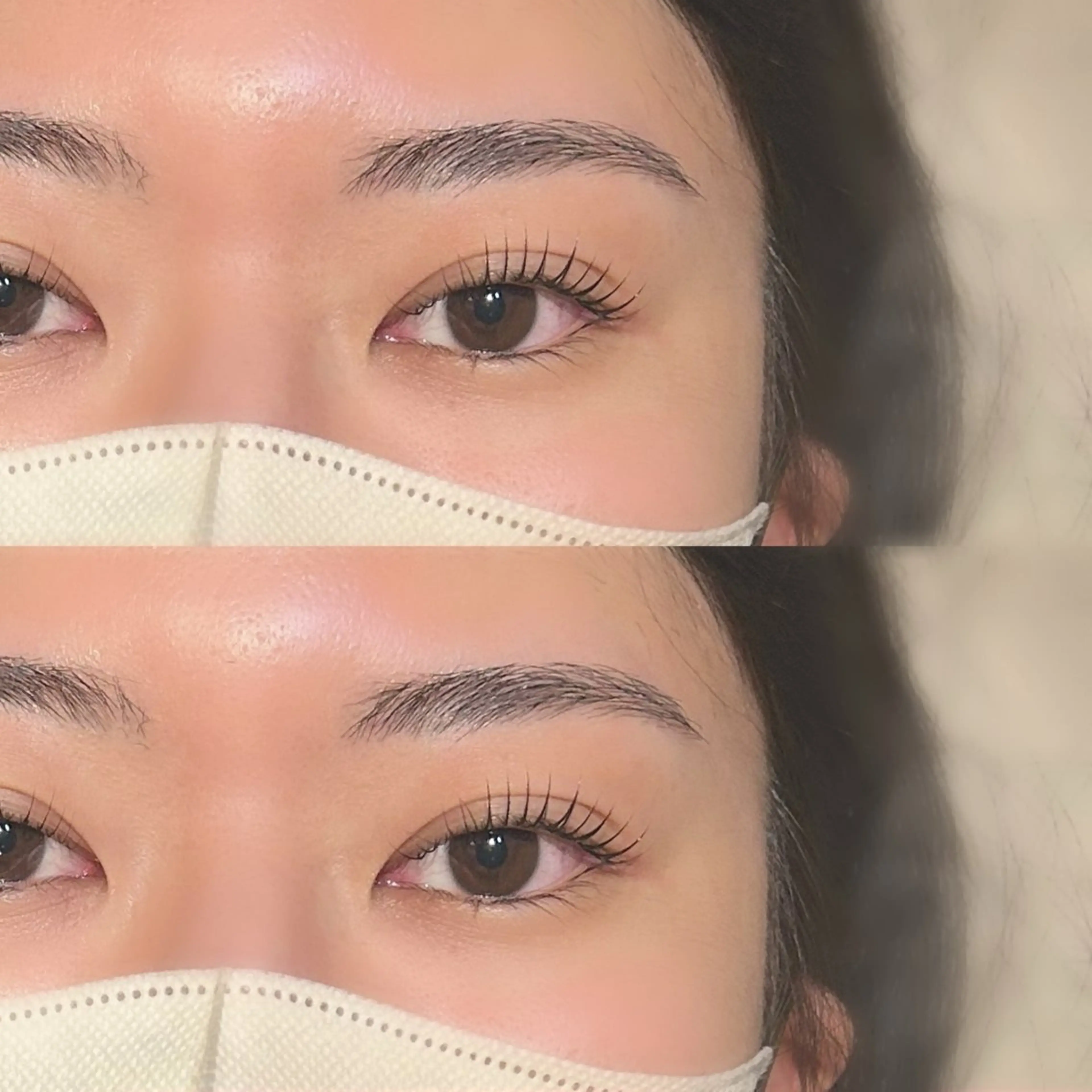 マツエク・マツパ ナチュラル 一重×まつ毛パーマ マツパ mint eyelash山本のマツエク・マツパデザイン