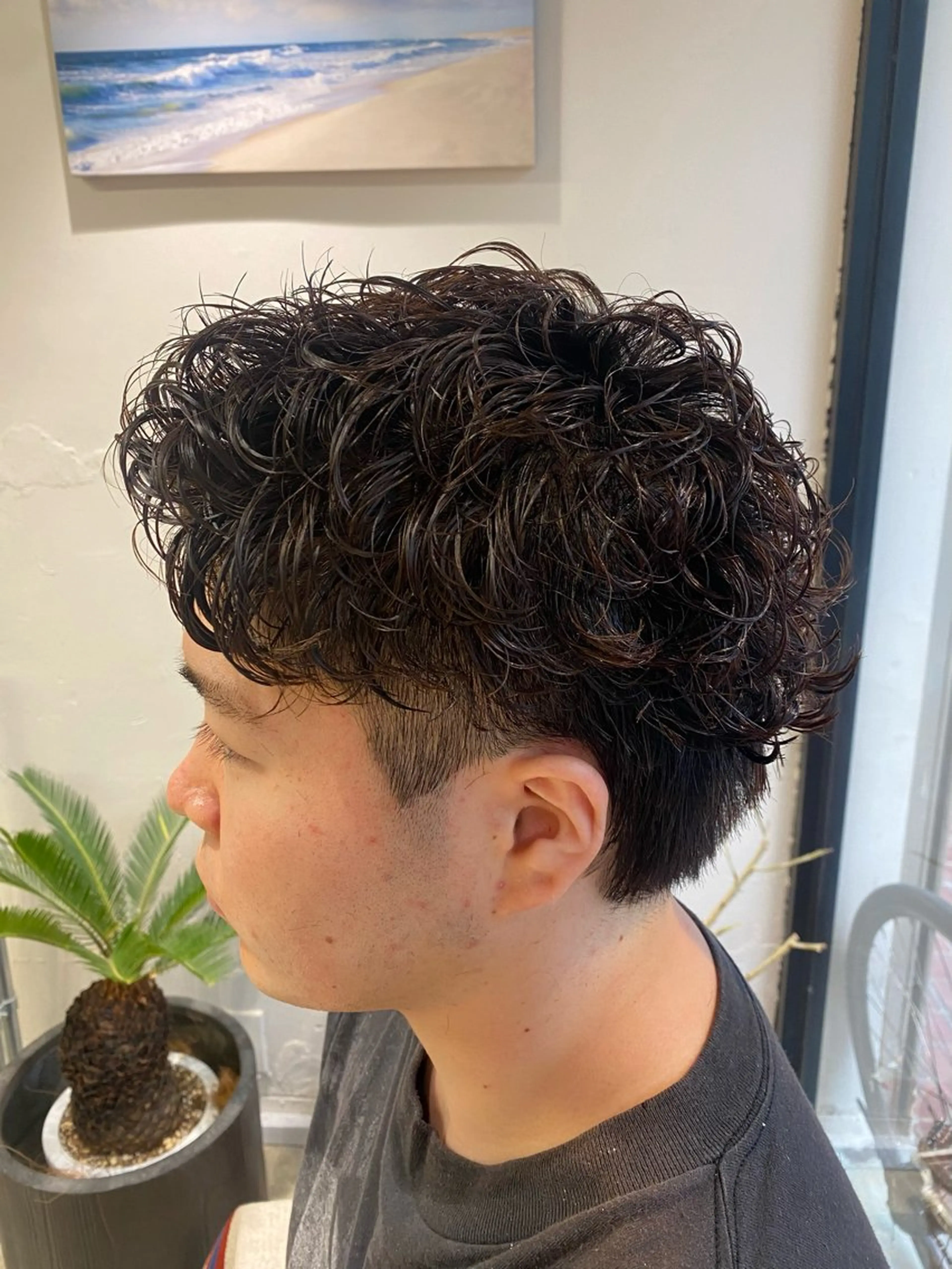 パーマ メンズ メンズパーマ カット パーマ 🌴パーマオタク🌴 長谷川　諒佑🌈のヘアスタイル