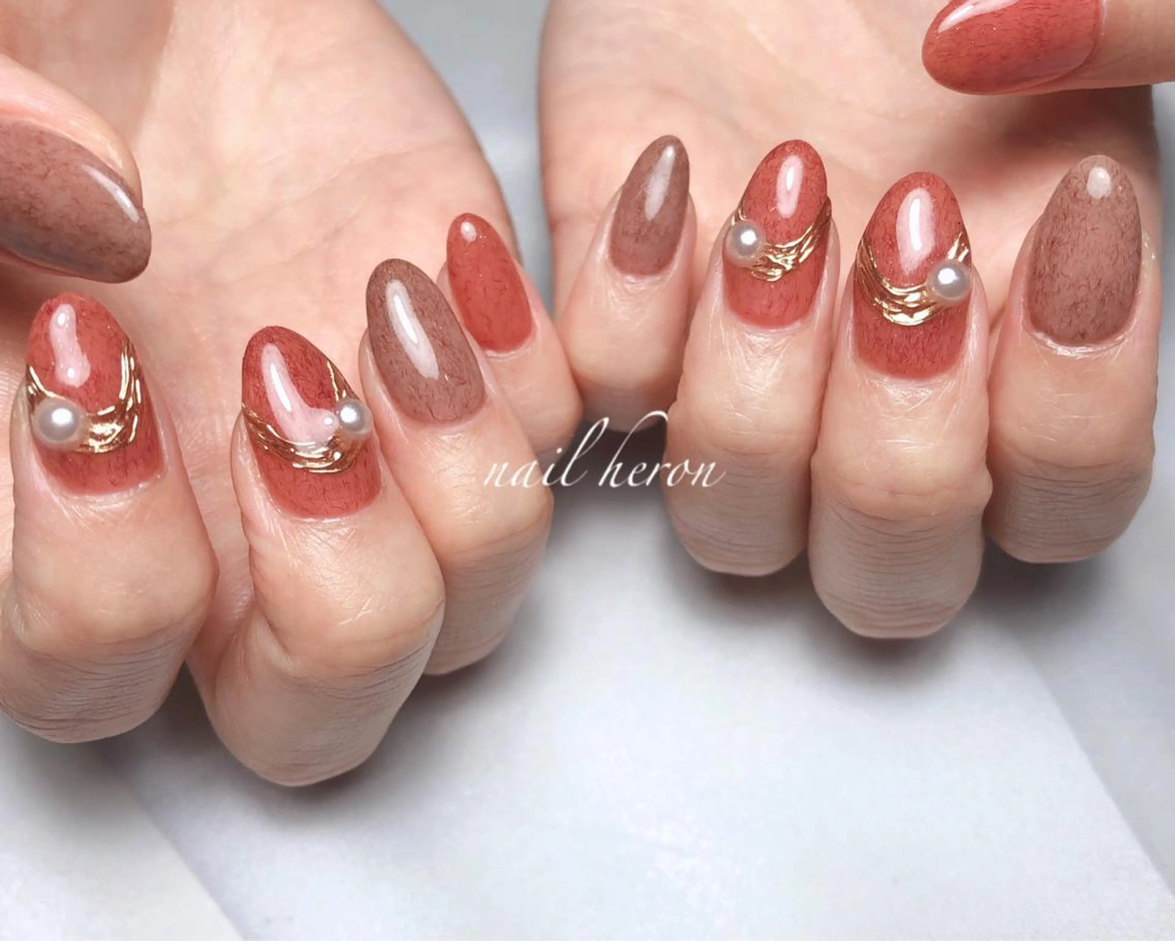ネイル ハンドネイル saki_ nail heronのネイルデザイン