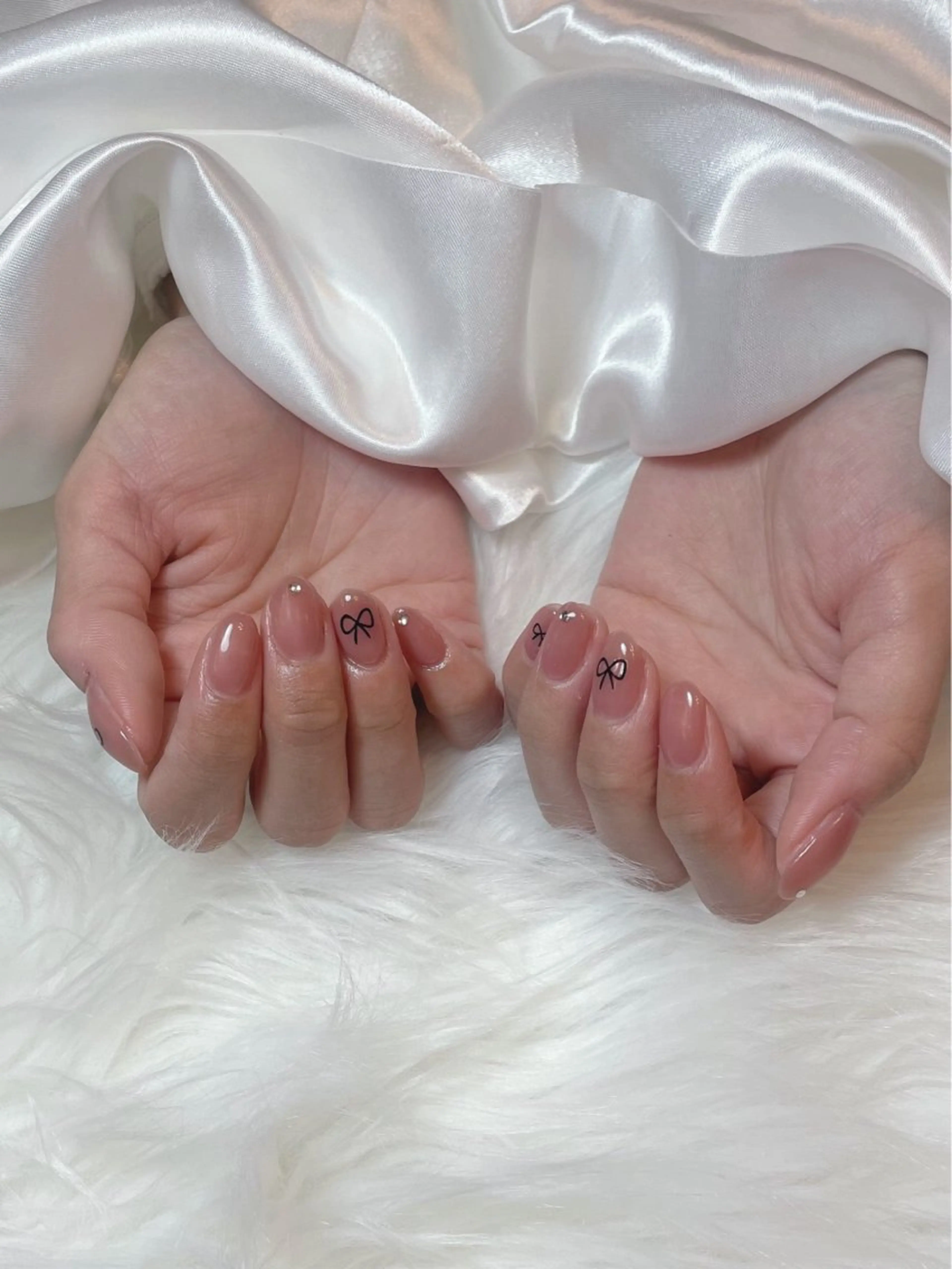 ネイル ブルー フレンチネイル キラキラネイル マグネットネイル シンプルネイル ハンドネイル timtam --sakiのネイルデザイン