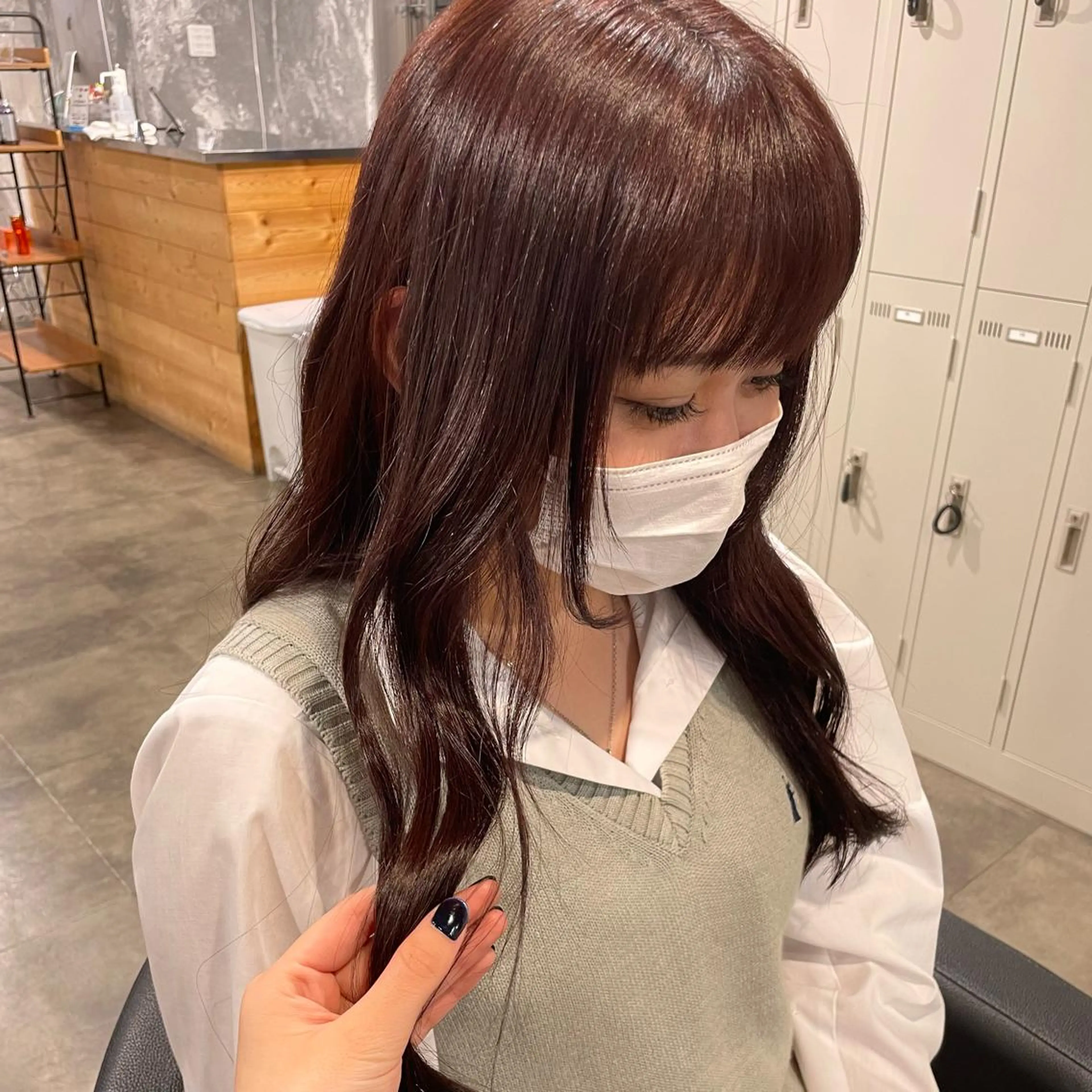 ミディアム カラー 表参道♡暗髪♡ 艶カラー♡アユミのヘアスタイル