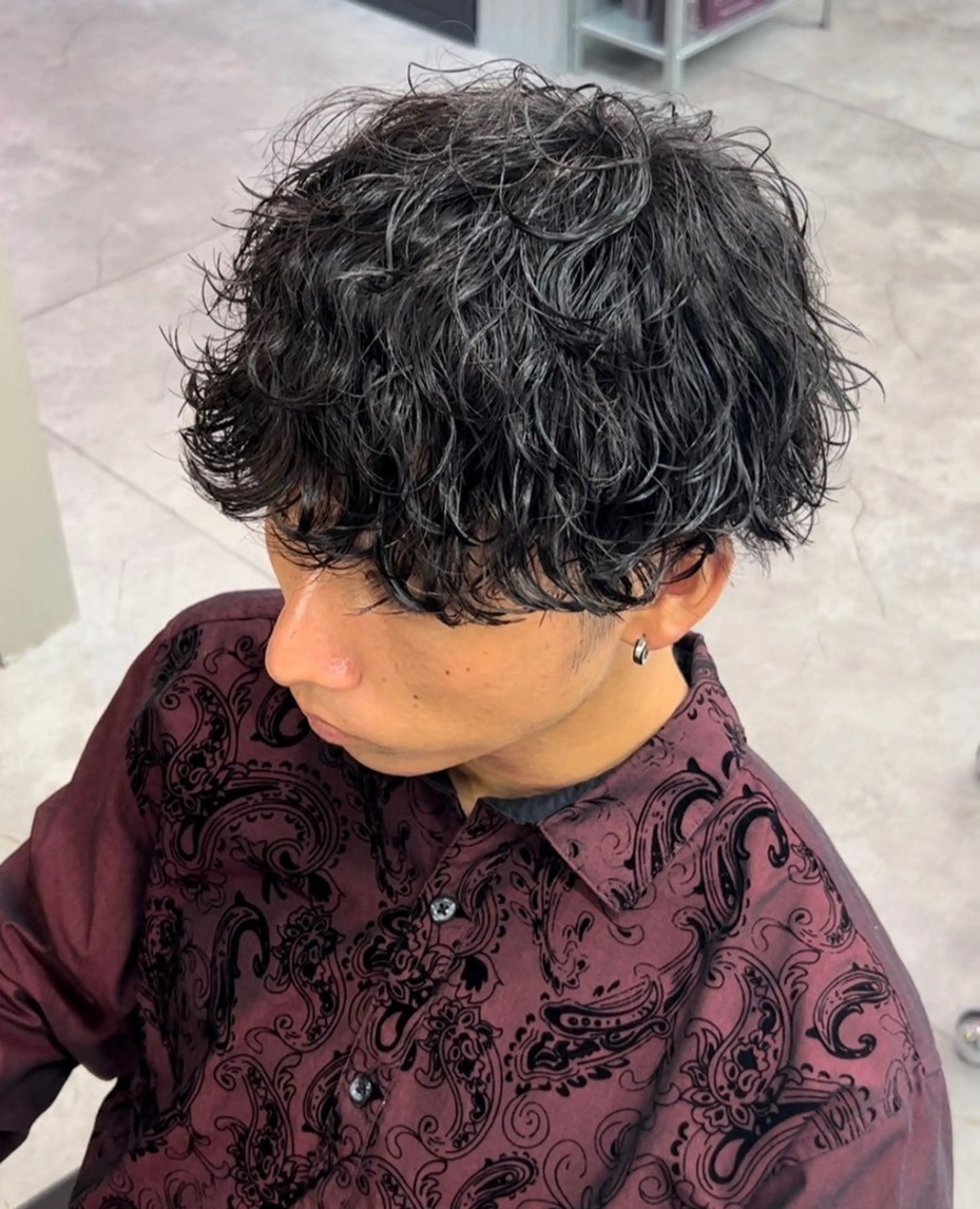 ショート パーマ メンズ カット パーマ ヘアセット お悩み解消✨/ メンズパーマ✨/直樹のヘアスタイル