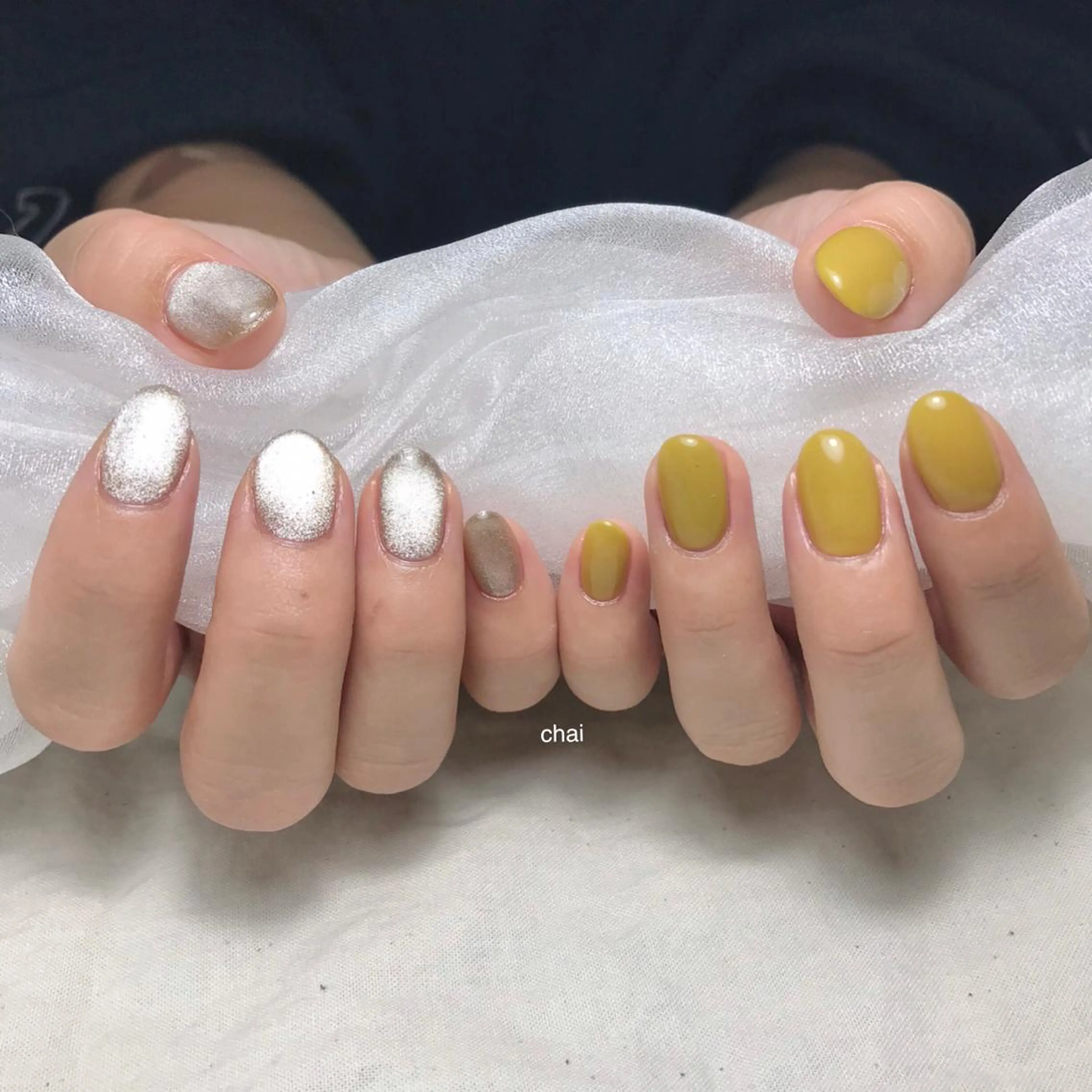 ネイル マグネットネイル ハンドネイル 💅chainail _aiのネイルデザイン