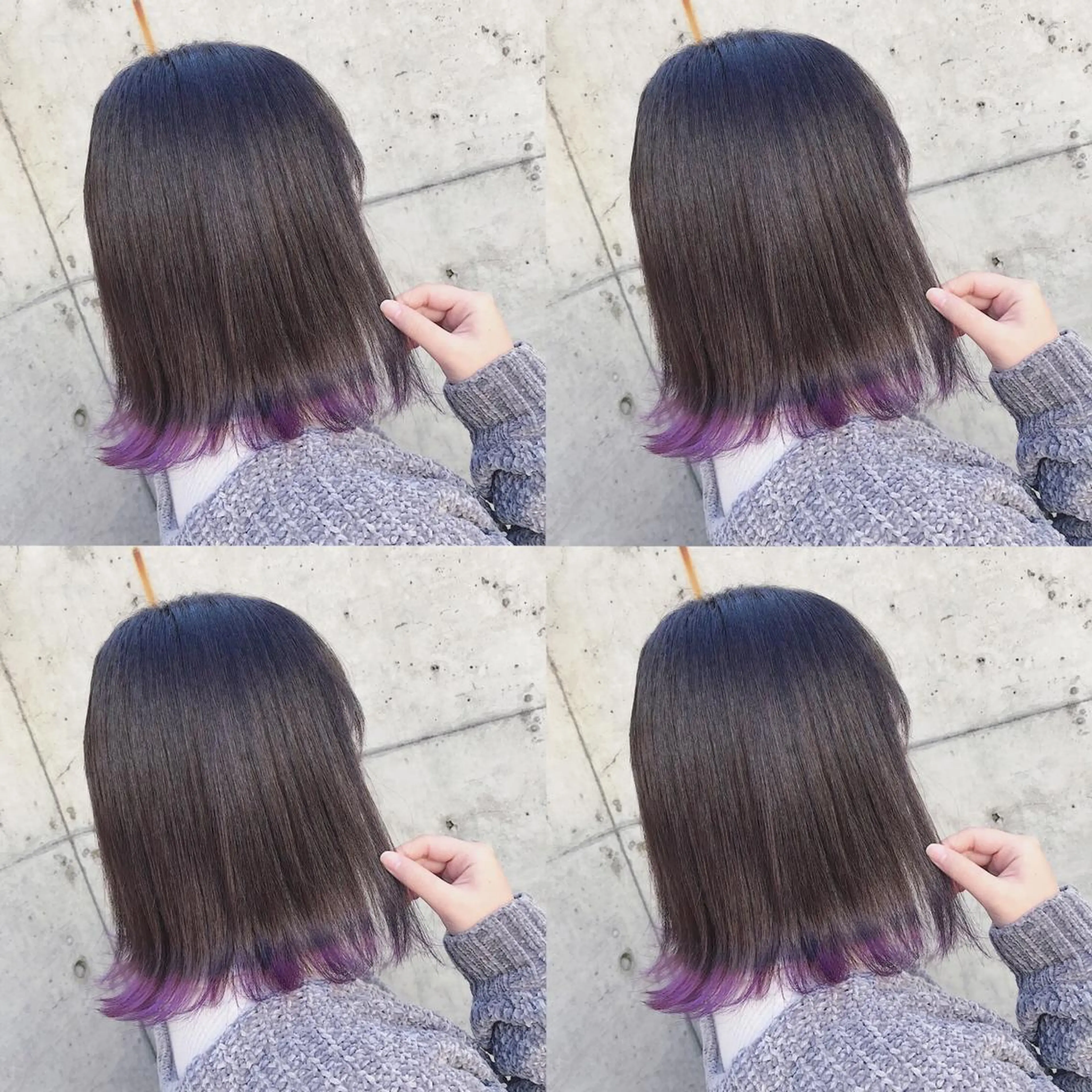 ミディアム カラー ヘアアレンジ ヘアカラー トリートメント TAKUMAブリーチ /切りっぱなし🪽のヘアスタイル