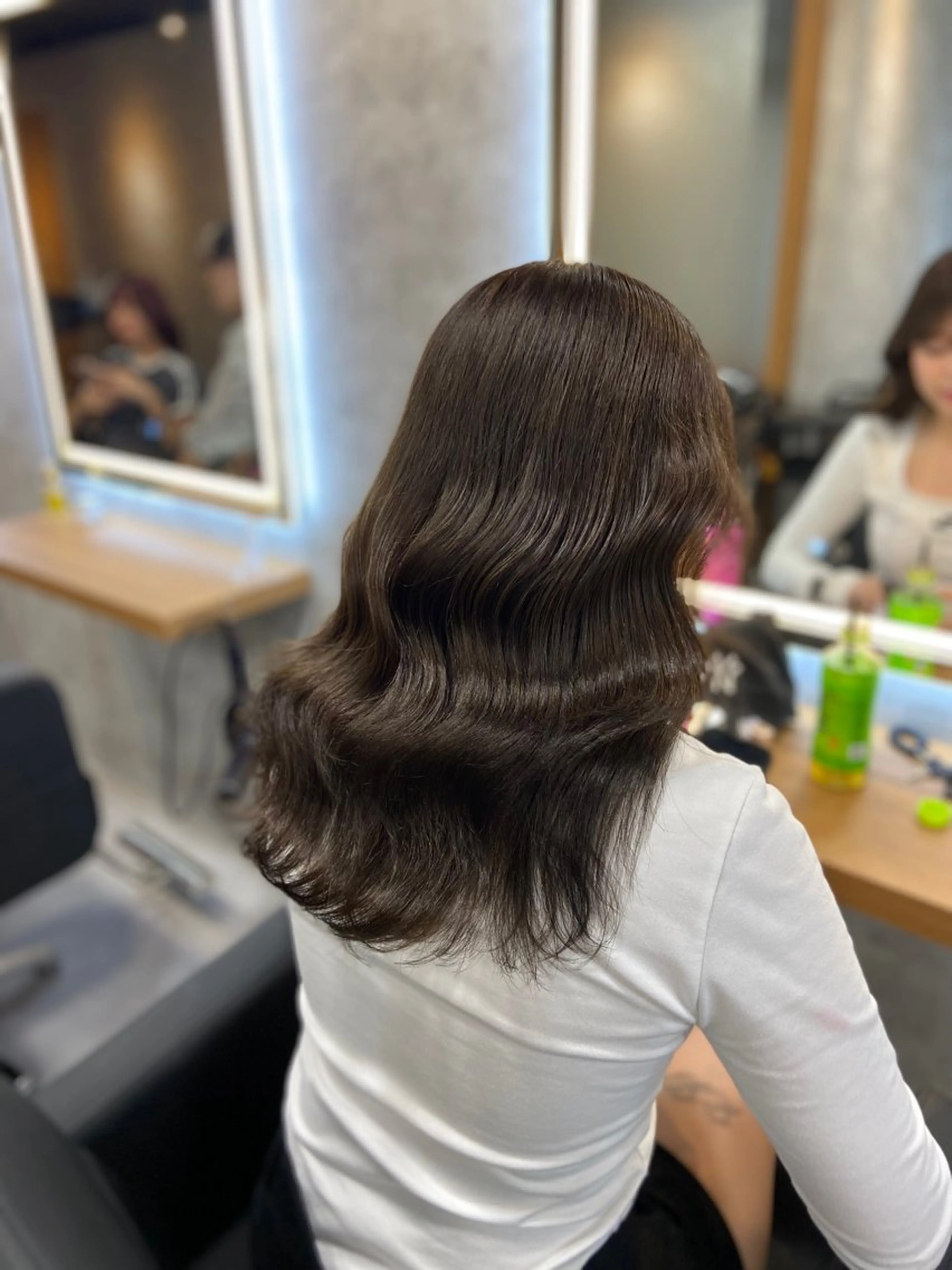 ロング カラー ヘアアレンジ カット ヘアカラー トリートメント ヘアセット レイヤー×透明感カラ ーHAYATOのヘアスタイル