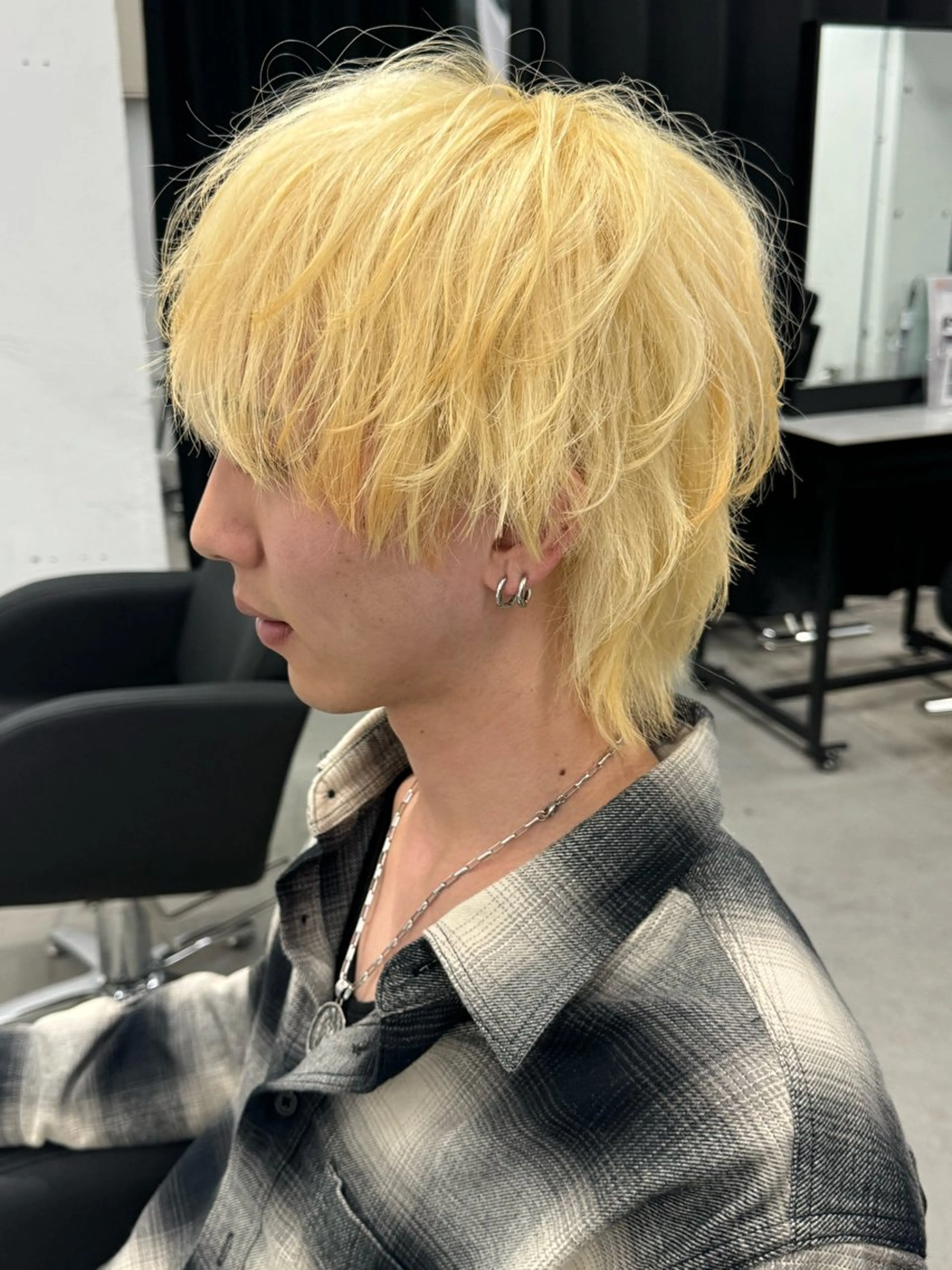 ショート カラー メンズ カット ヘアカラー トリートメント ヘアセット Pia/KIRIA /福岡美容室のヘアスタイル