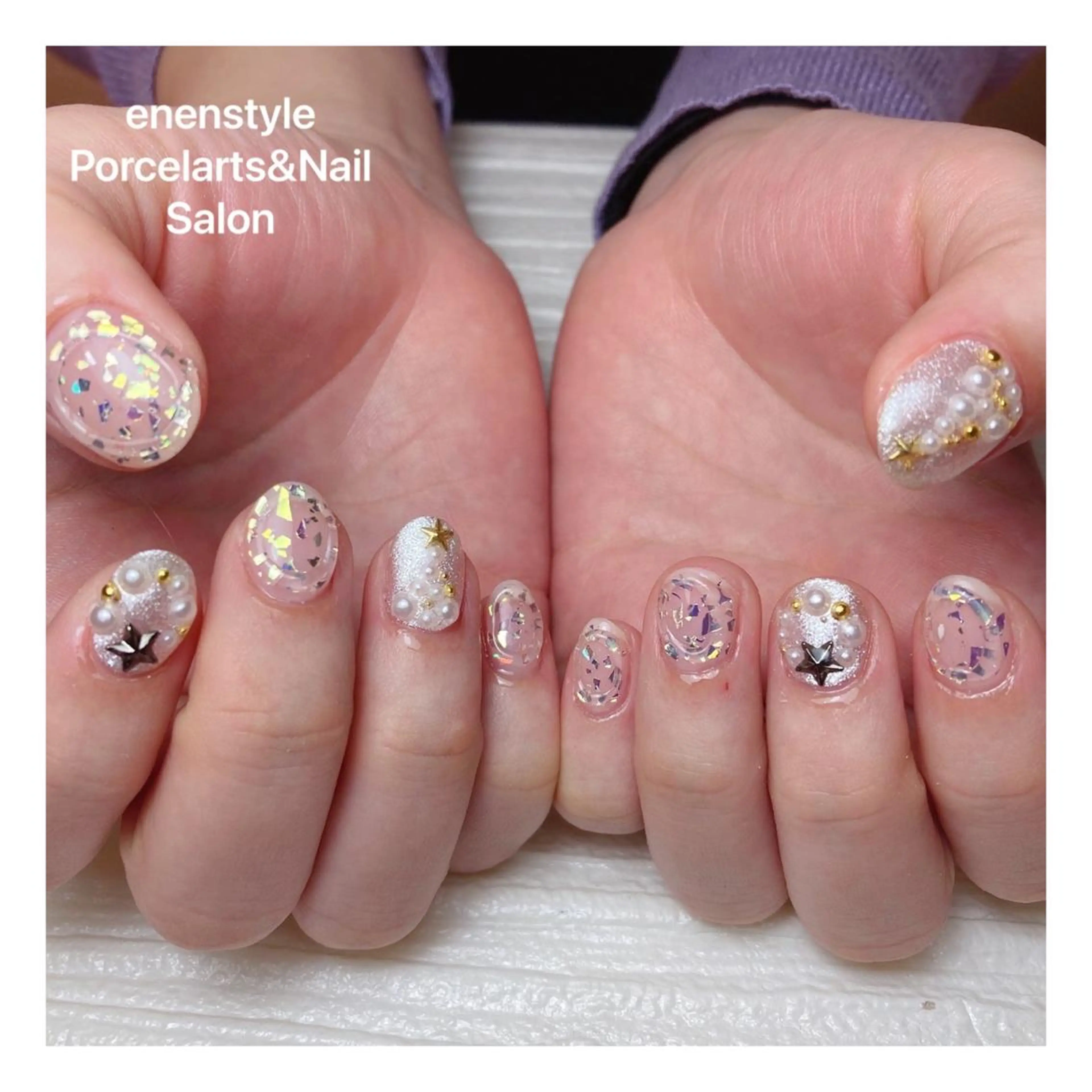 ショート ネイル 👑enen style👑のネイルデザイン