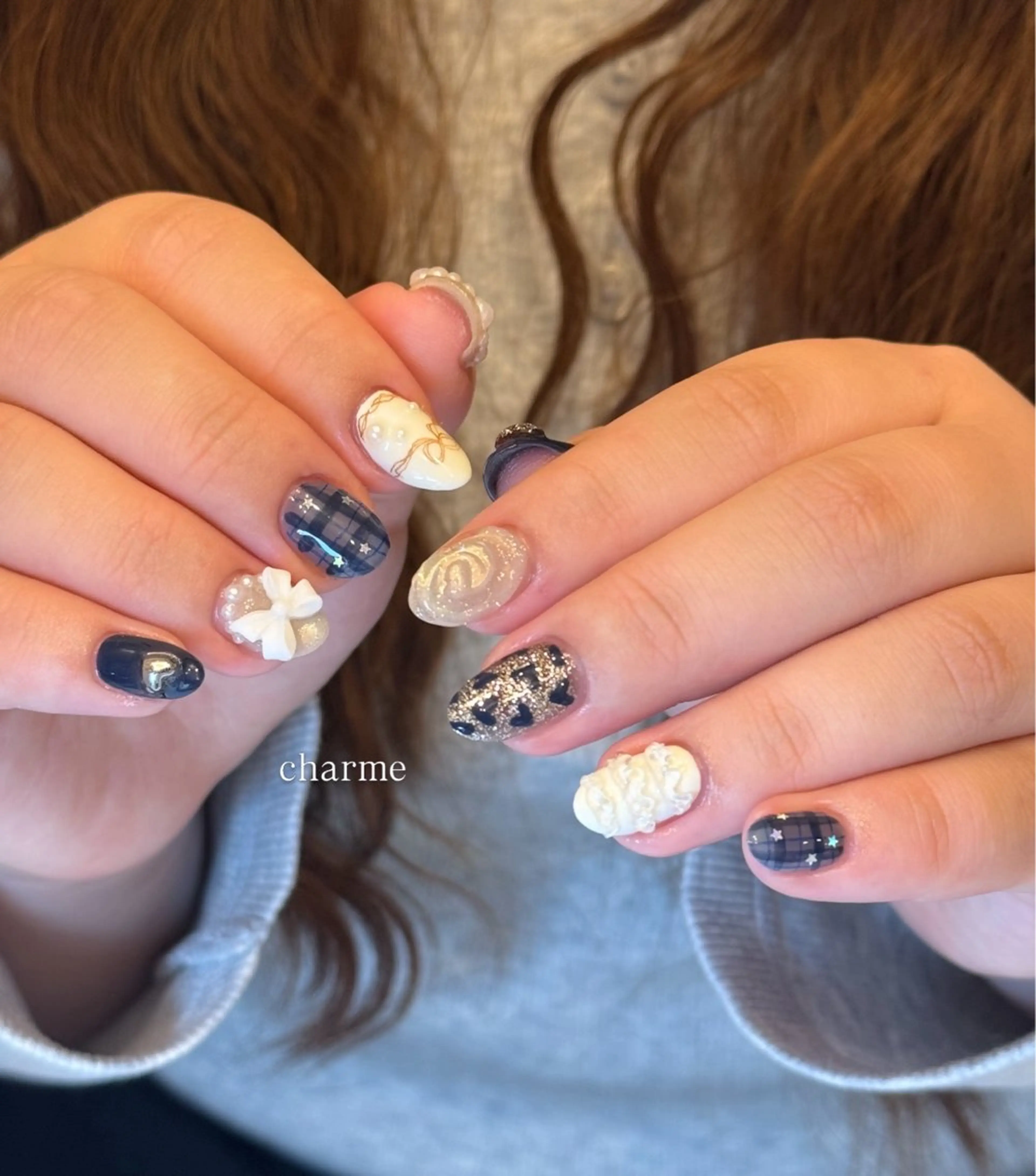 ネイル ハンドネイル フットネイル nailsalon charmeのネイルデザイン