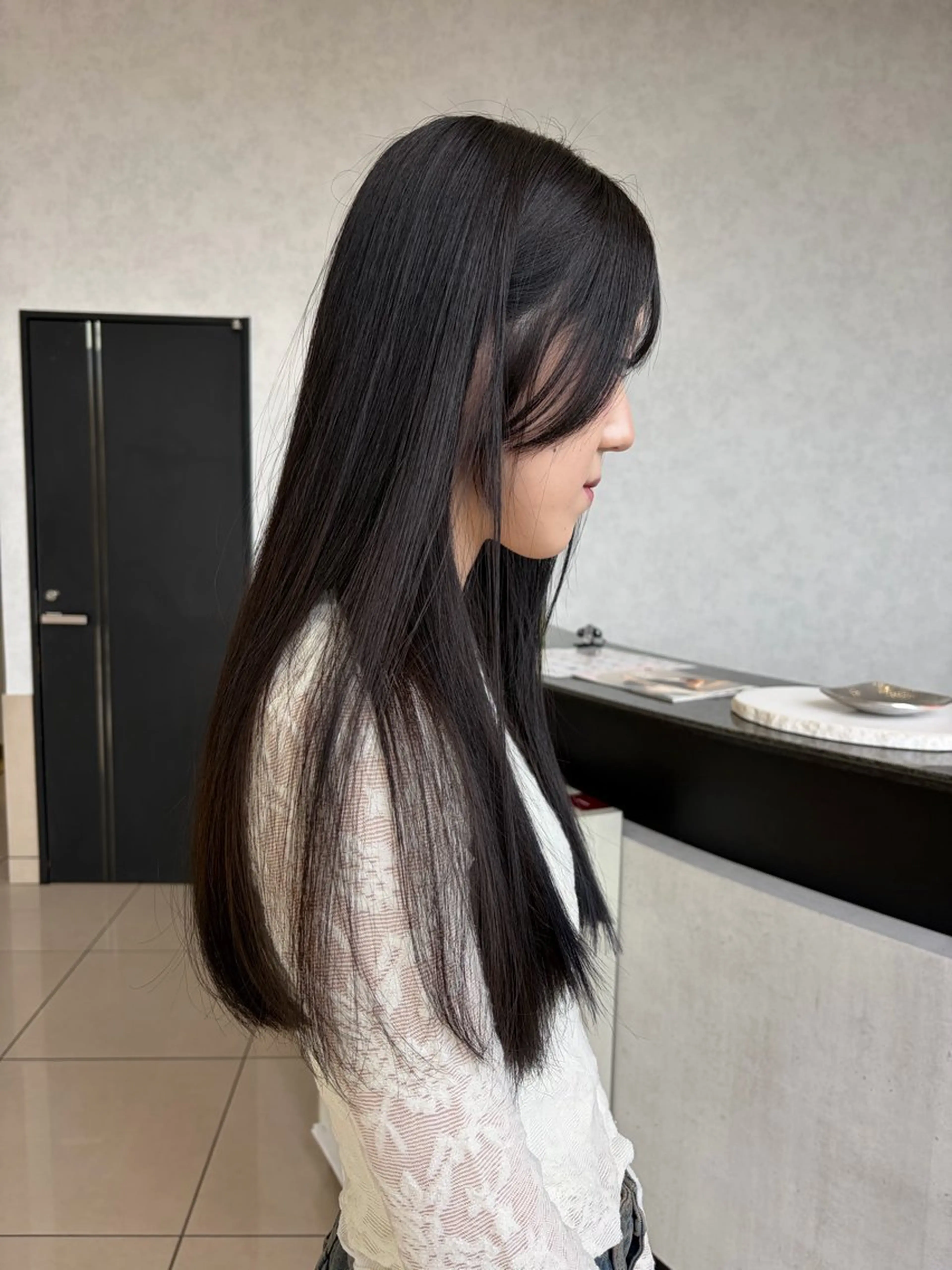 ロング カラー 黒髪 ブルーカラー ブルーブラック ヘアカラー 🫧ヒシダアキ taboo.i🫧のヘアスタイル