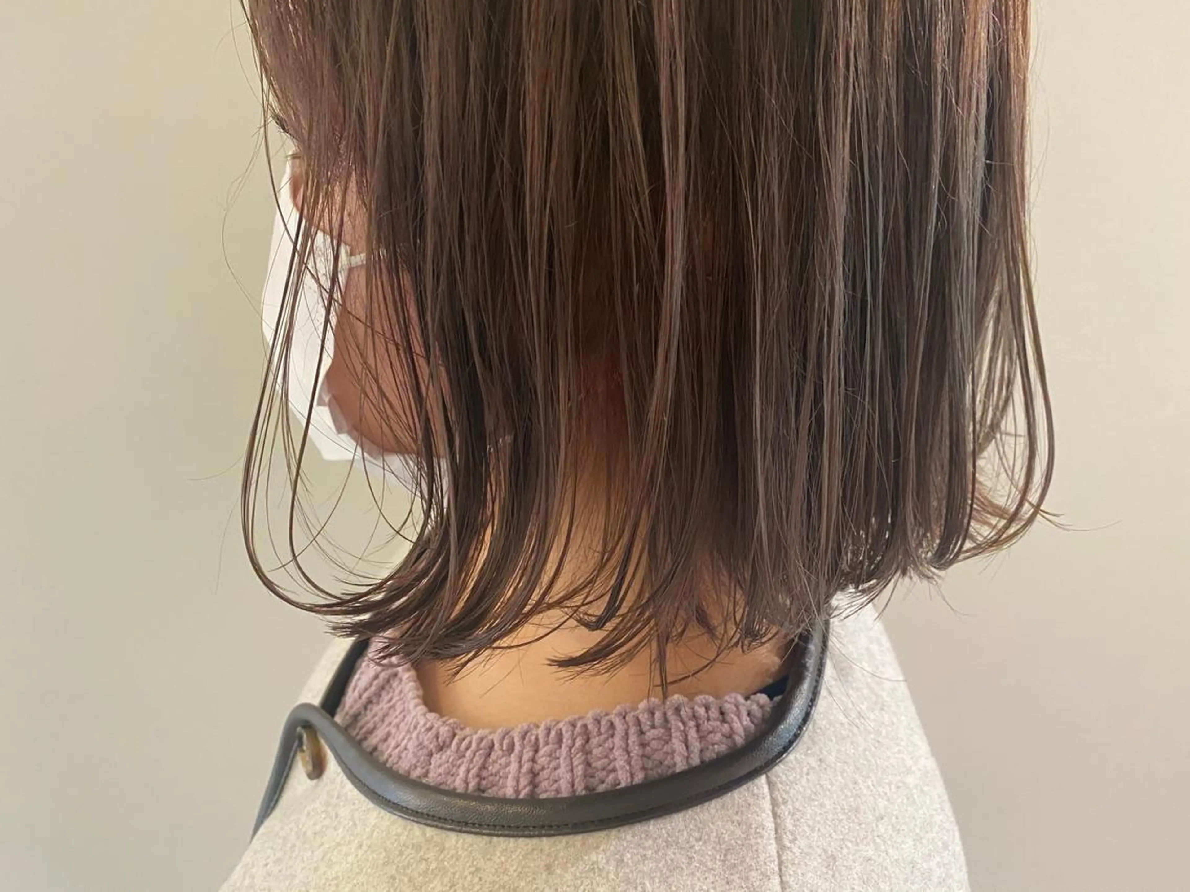 ミディアム カラー ラベンダーカラー 外ハネヘア カット ヘアカラー トリートメント ヘッドスパ CARICIA🌱 masaeのヘアスタイル