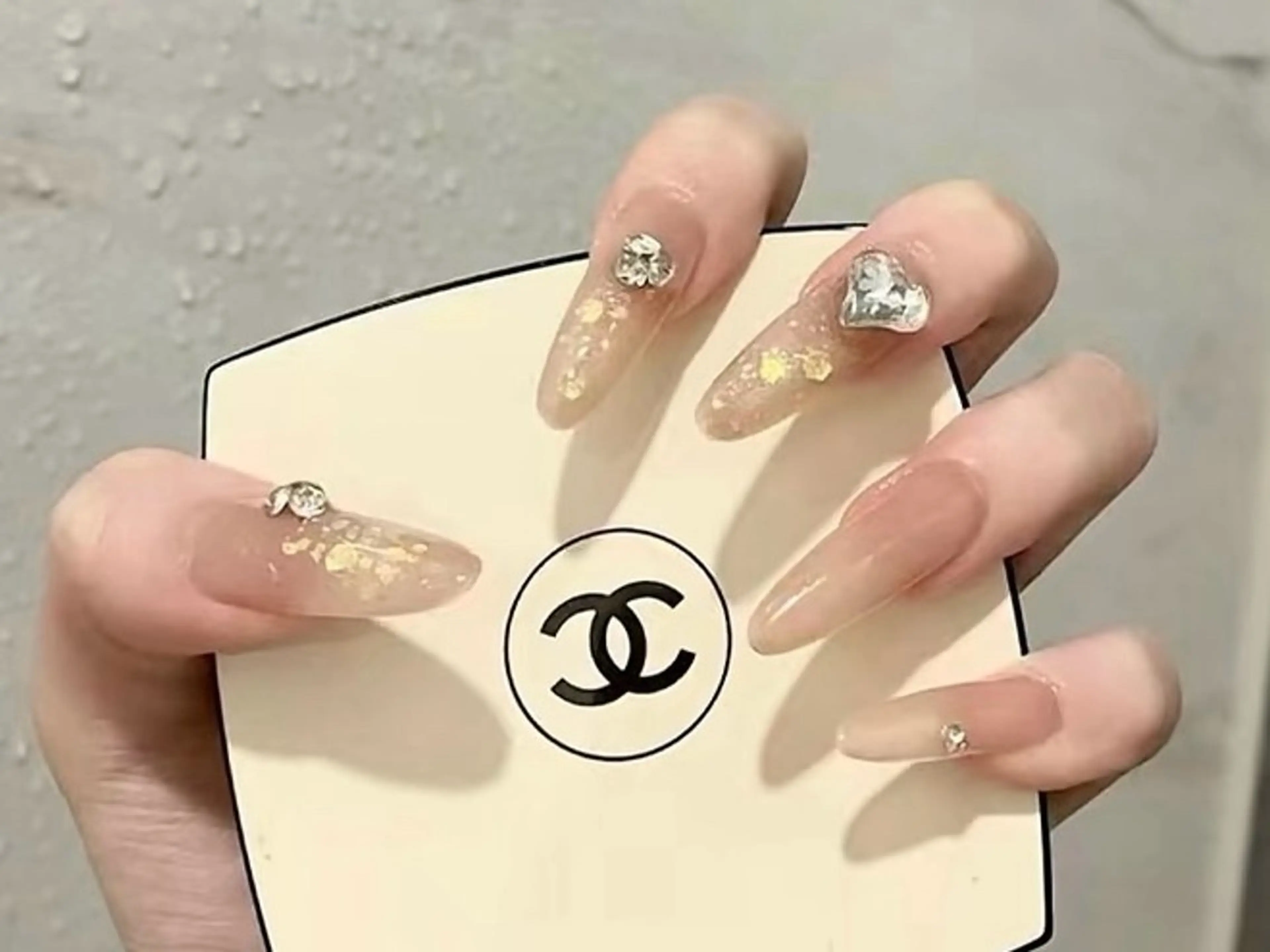 ネイル チークネイル 長さ出し フレンチネイル ガーリー 韓国ネイル sun nail池袋 モデル募集のネイルデザイン