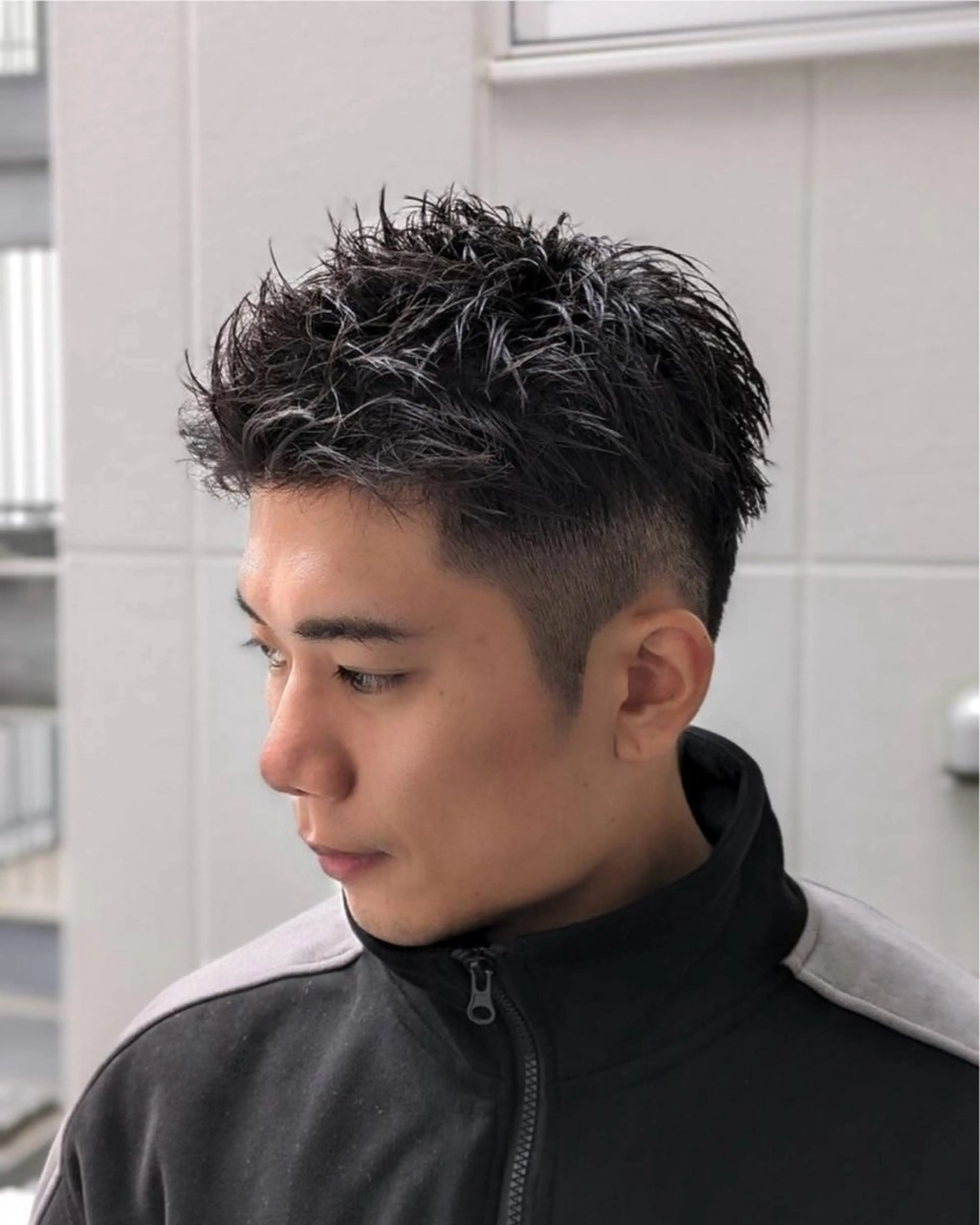 ショート メンズ ビジネス スパイキーショート 刈り上げ ショートヘア TENSEI @デビューしましたのヘアスタイル