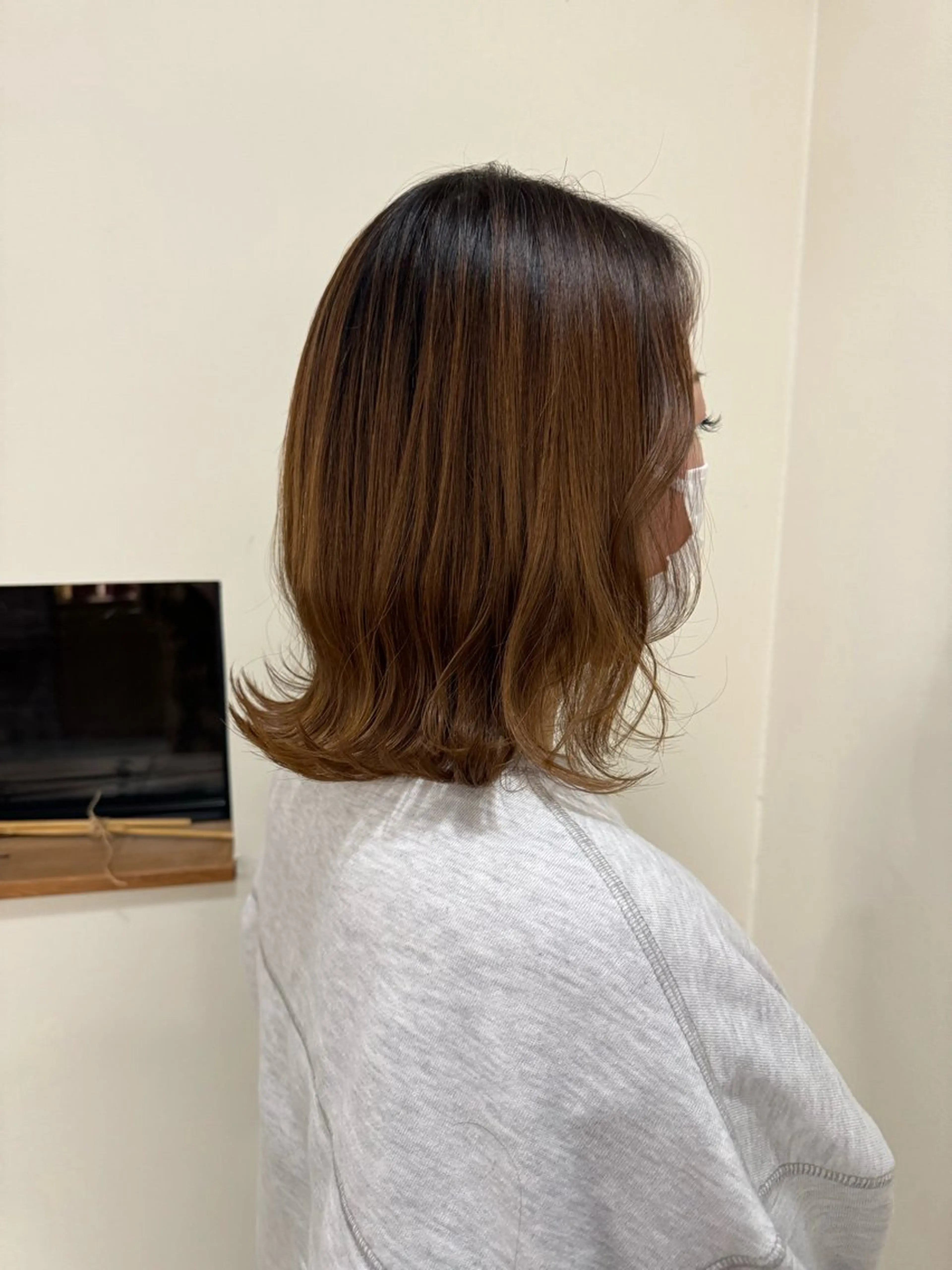 ミディアム 坂 瑞希のヘアスタイル
