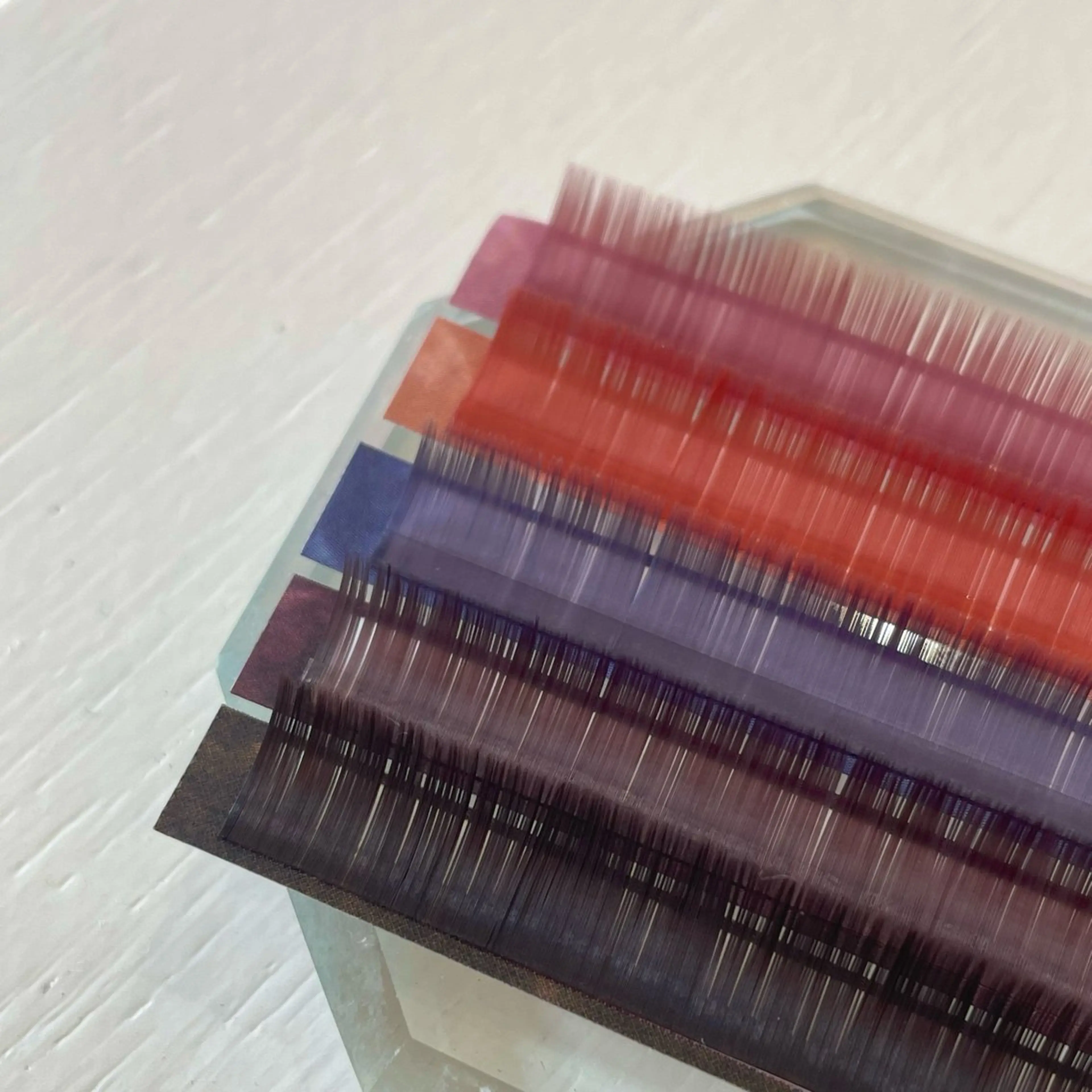 【オフ無料】カラーエクステ🧡フラットラッシュ80本 & アイシャンプー付 ○特殊オフ+¥1100の写真