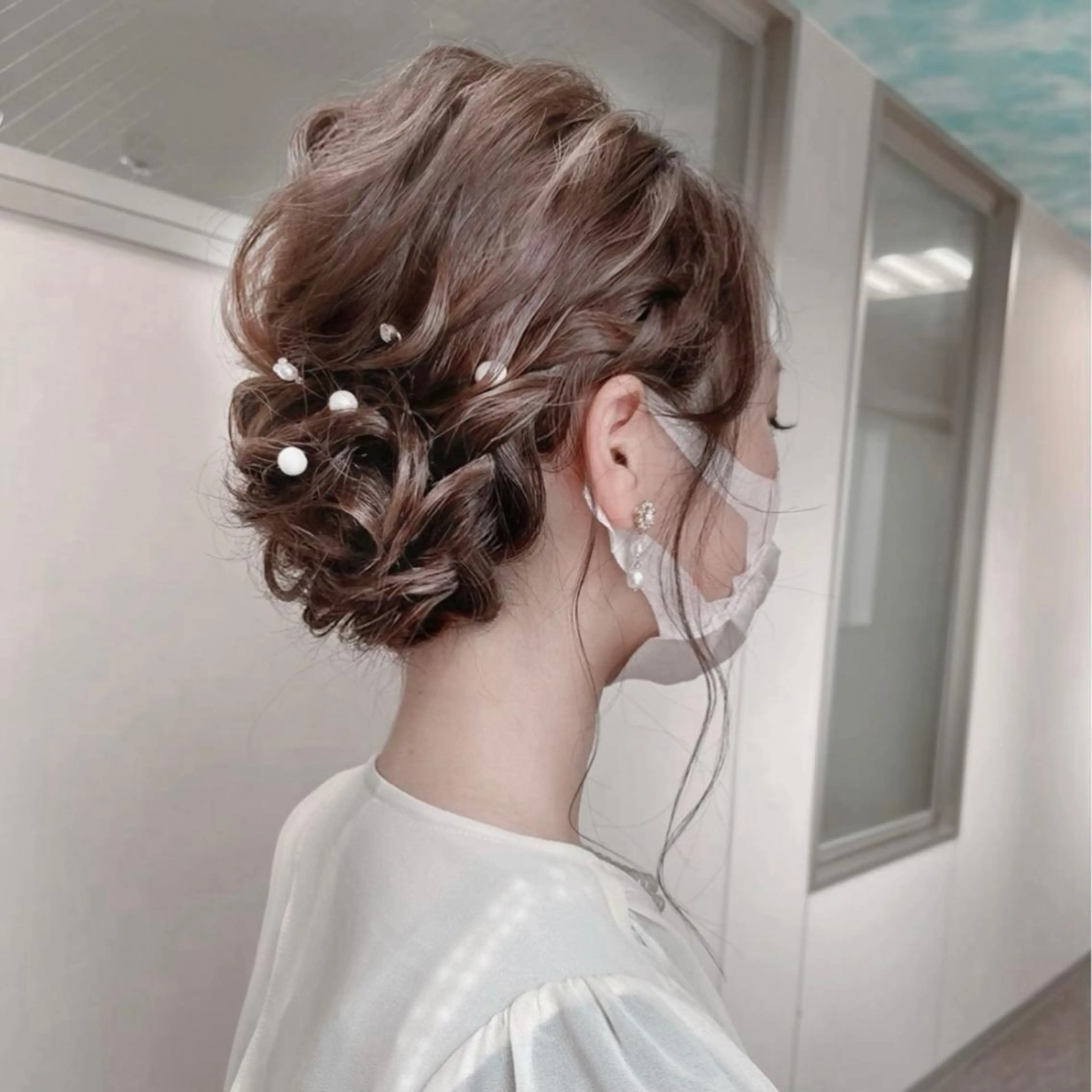 ヘアアレンジ ヘアセット PARK by CREAM所属・松井那津子 /ハイライトブリーチのヘアスタイル