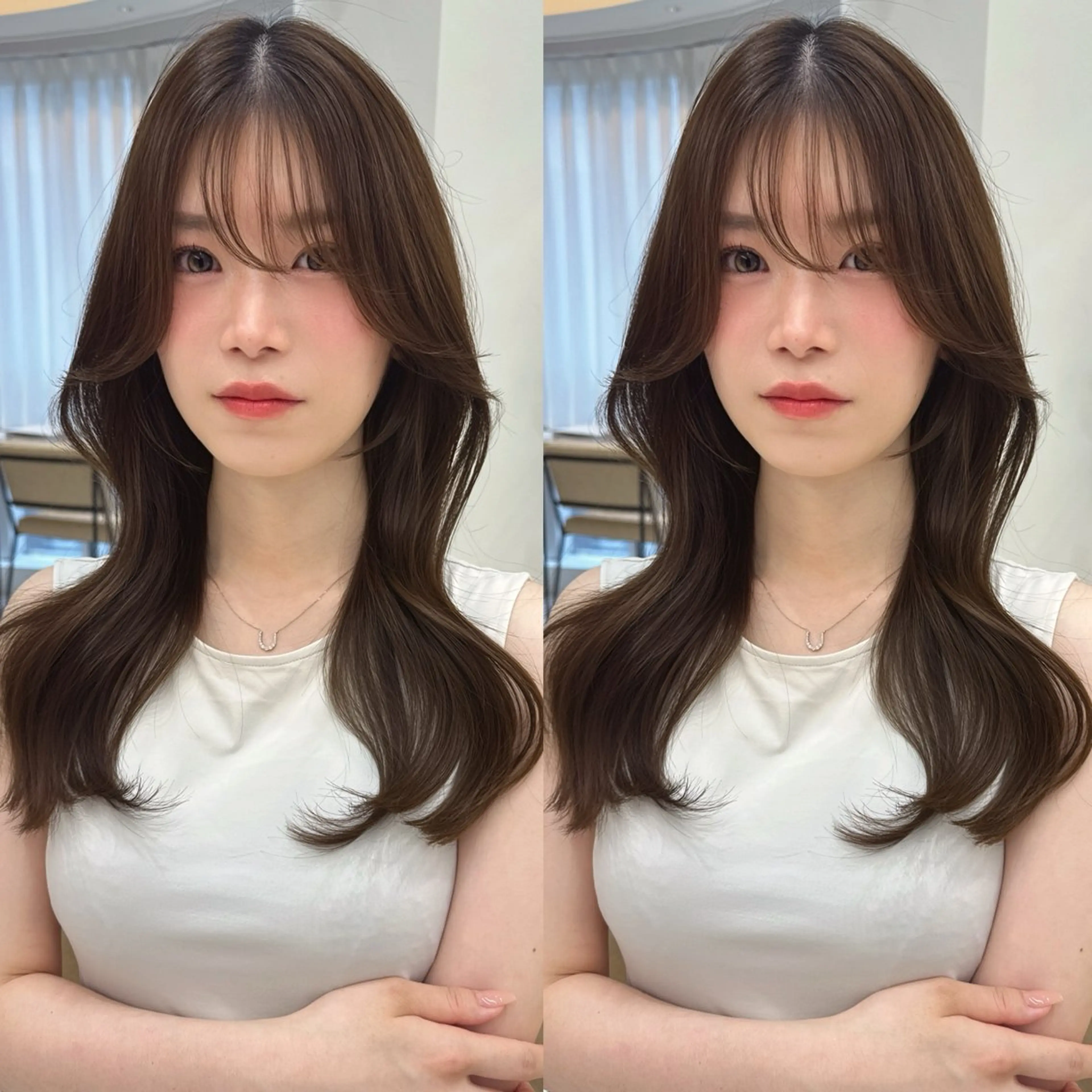 ミディアム カットモデル募集 長谷川のヘアスタイル