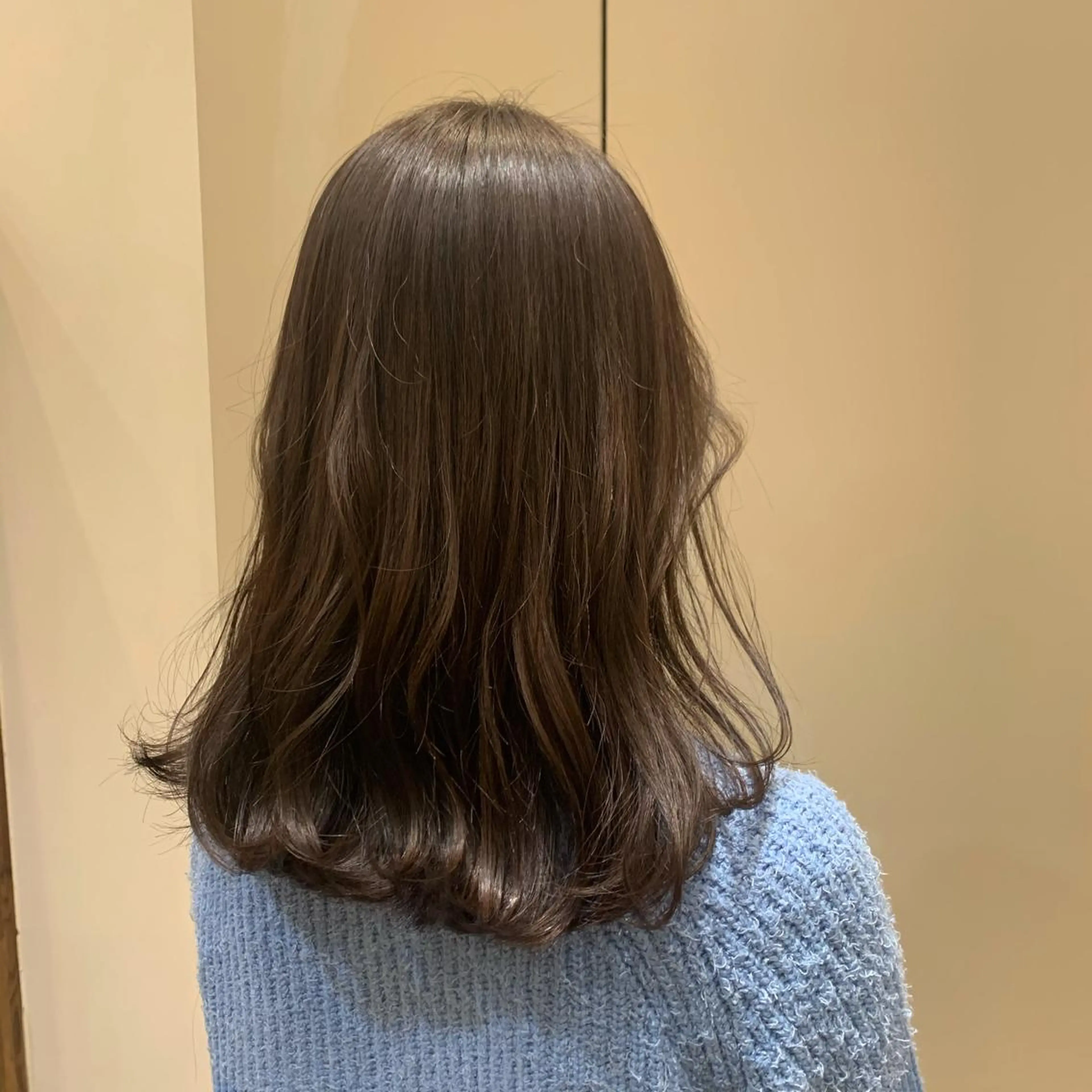 ミディアム カラー 【完全個室】髪質改善 暖色カラー/山崎唯奈のヘアスタイル