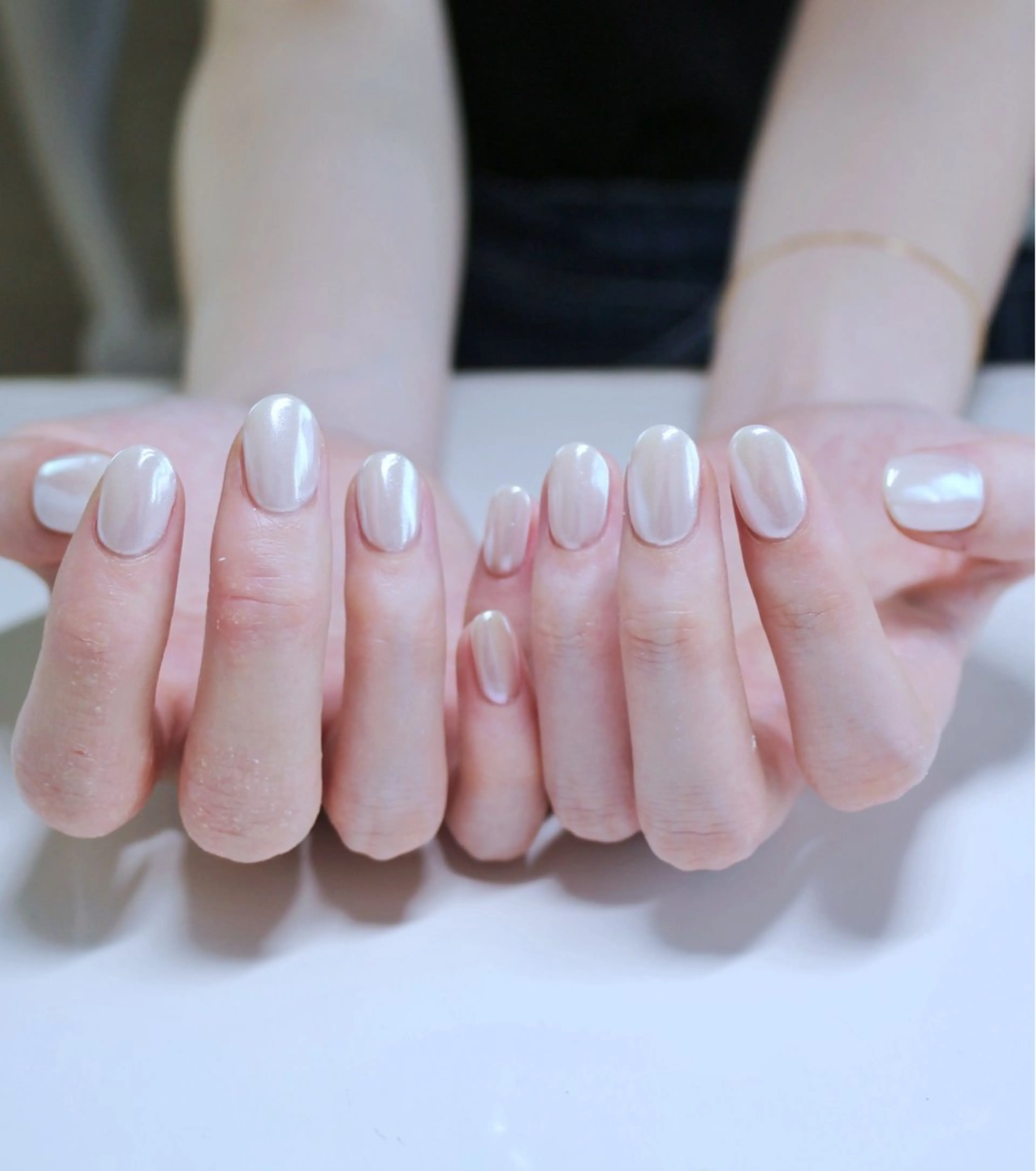 ネイル オーロラネイル 韓国ネイル マグネットネイル ミラーネイル ワンホンネイル ハンドネイル Baku Nailsのネイルデザイン
