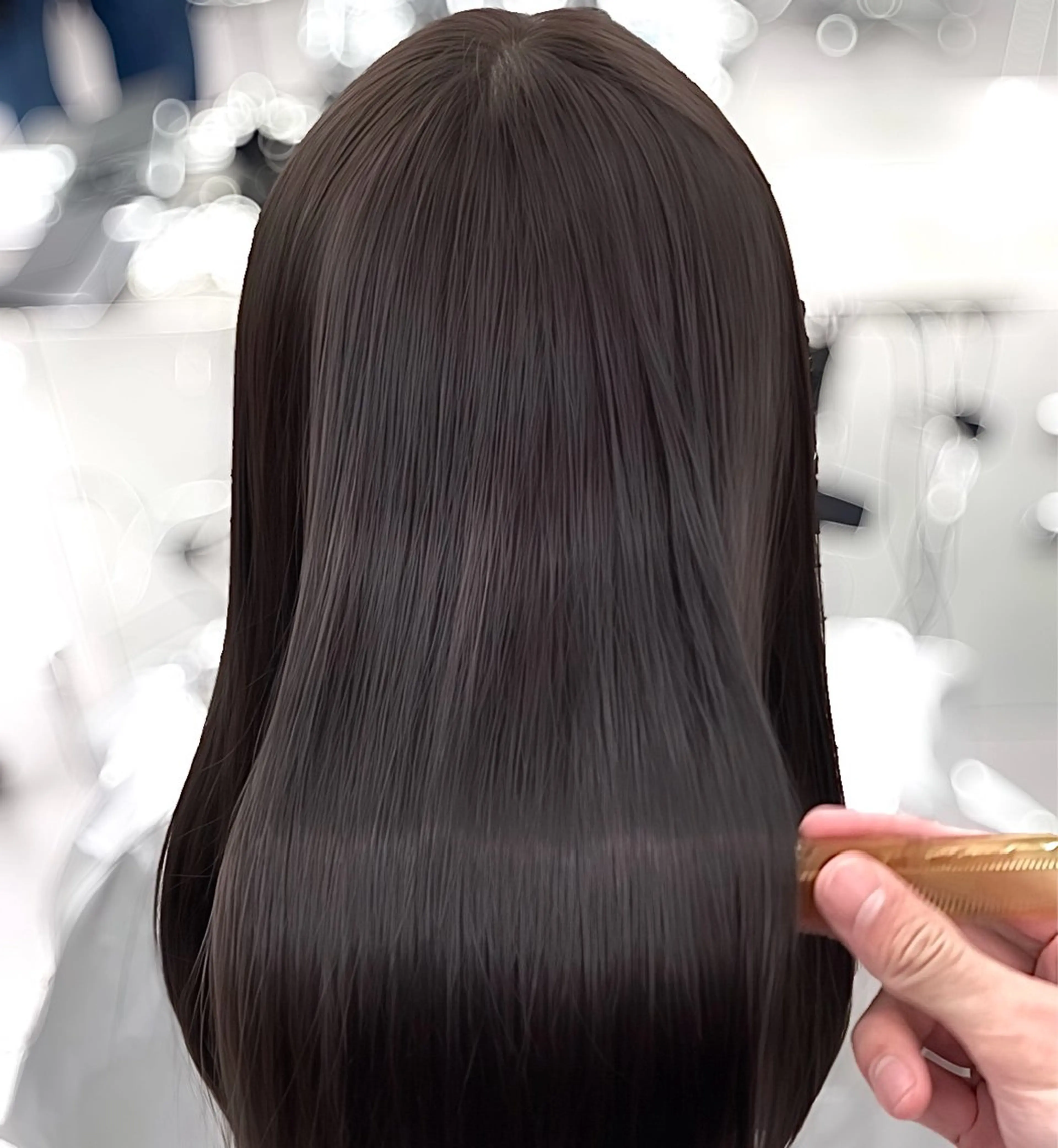 ロング カラー くびれヘア 髪質改善 韓国風ヘア 縮毛矯正 酸性ストレート カット ヘアカラー トリートメント 韓国ヘア🇰🇷× 髪質改善🫧テルのヘアスタイル