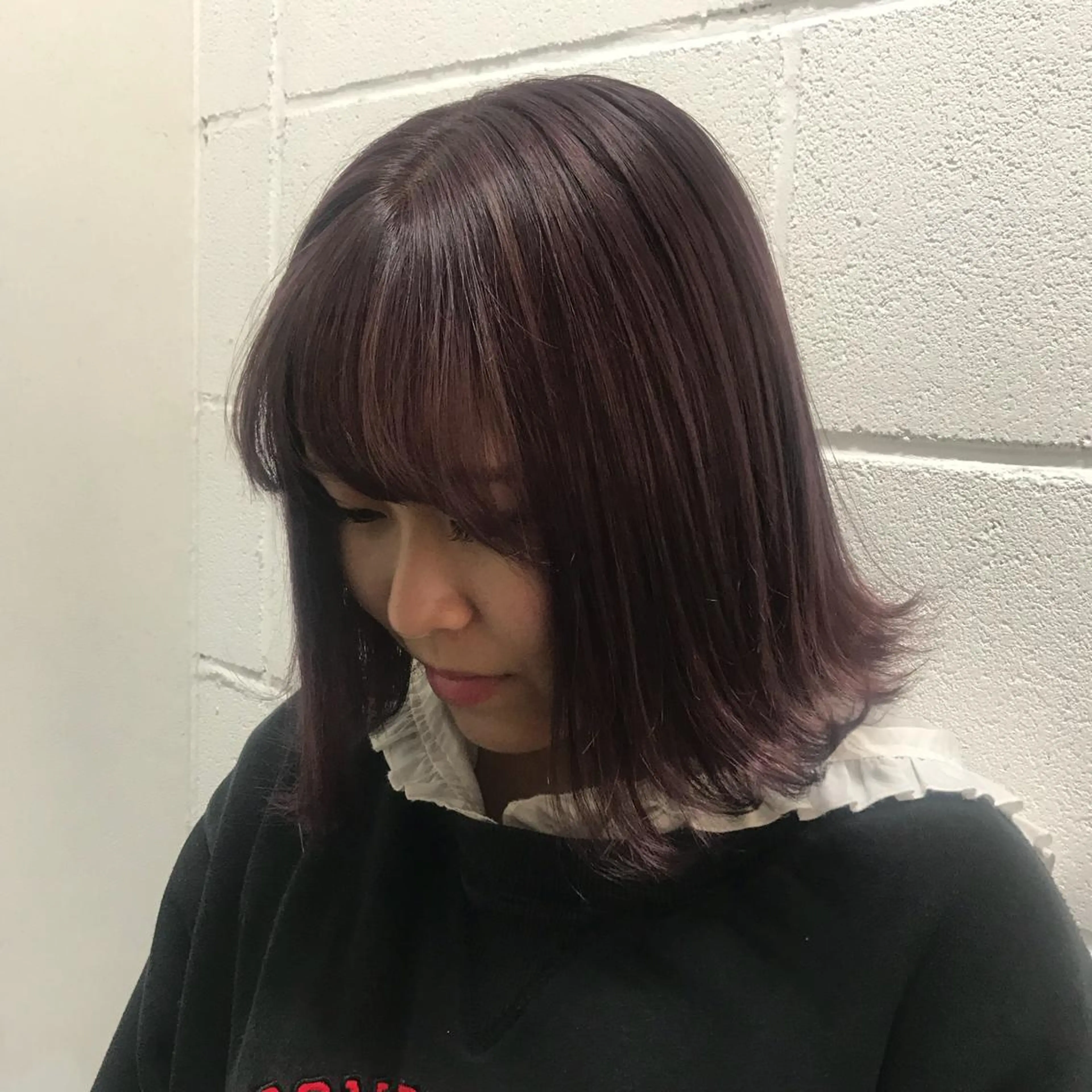ミディアム ヘアカラー サイレント美容師 アイリィのヘアスタイル