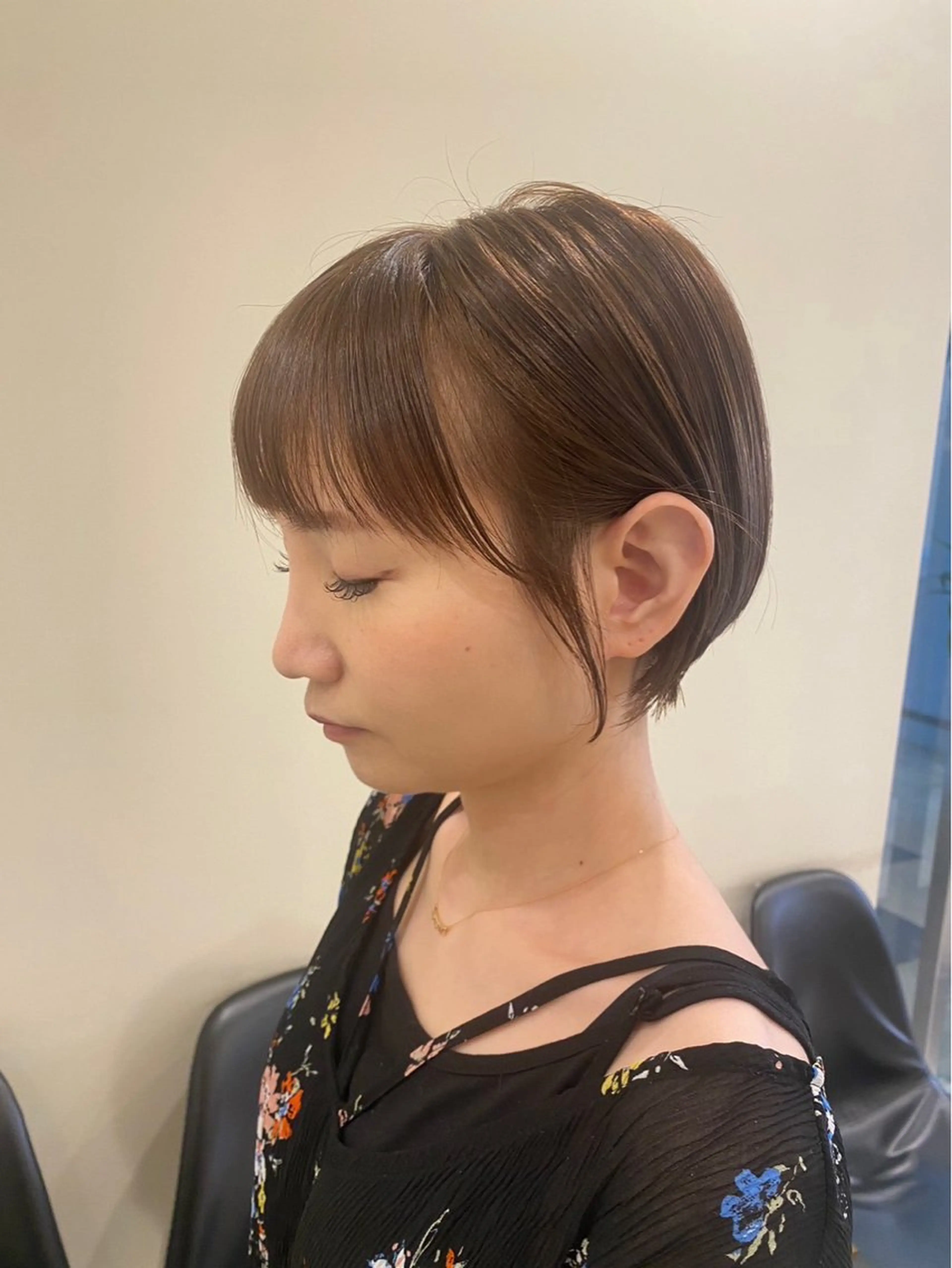 ショート カラー 丸みショート ショートヘア 小顔カット ダメージレス美容師 🌱水島侑理のヘアスタイル