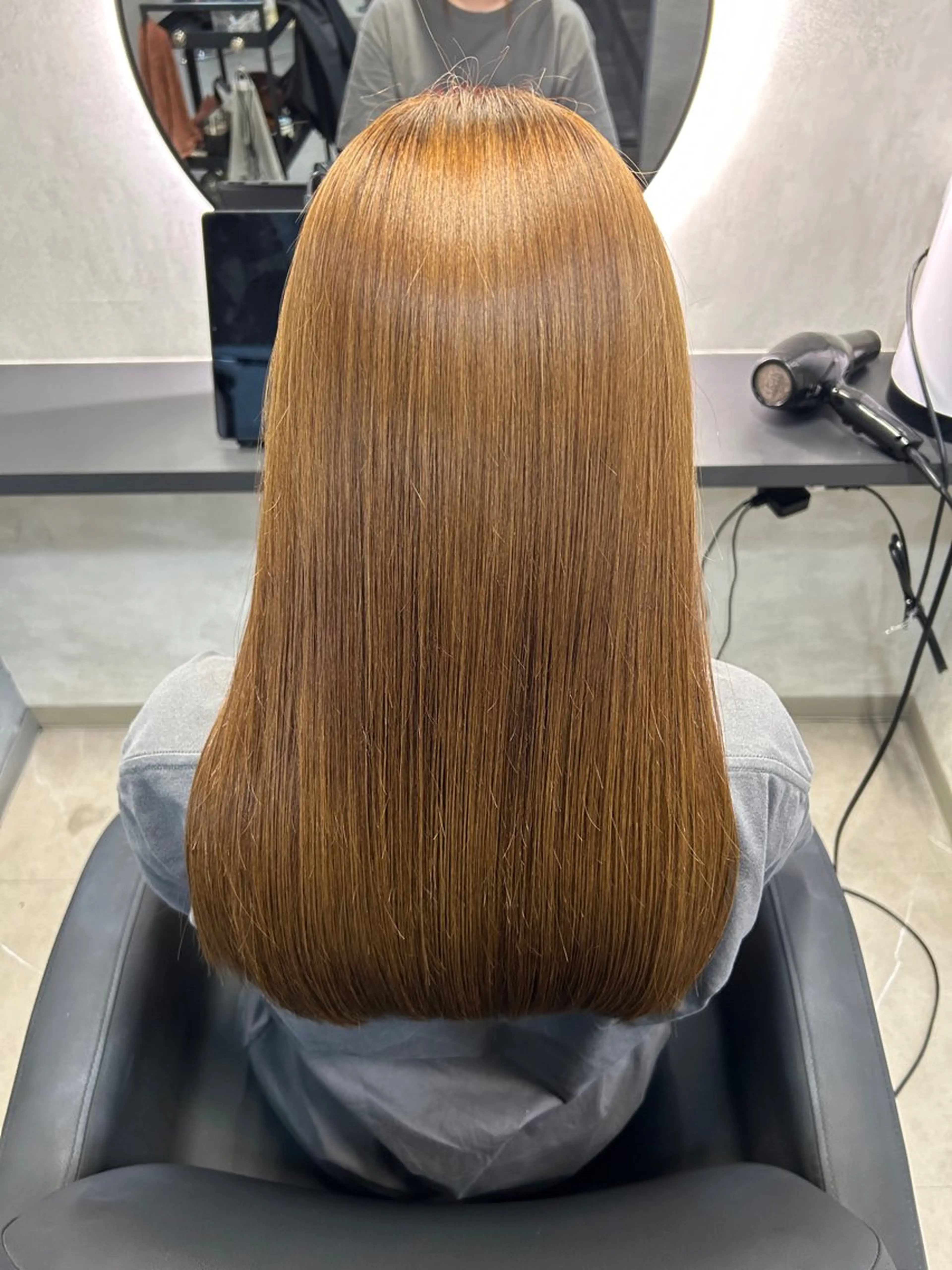 ロング カラー ヘアカラー トリートメント 新宿/美髪矯正 髪質改善/韓国風山本のヘアスタイル