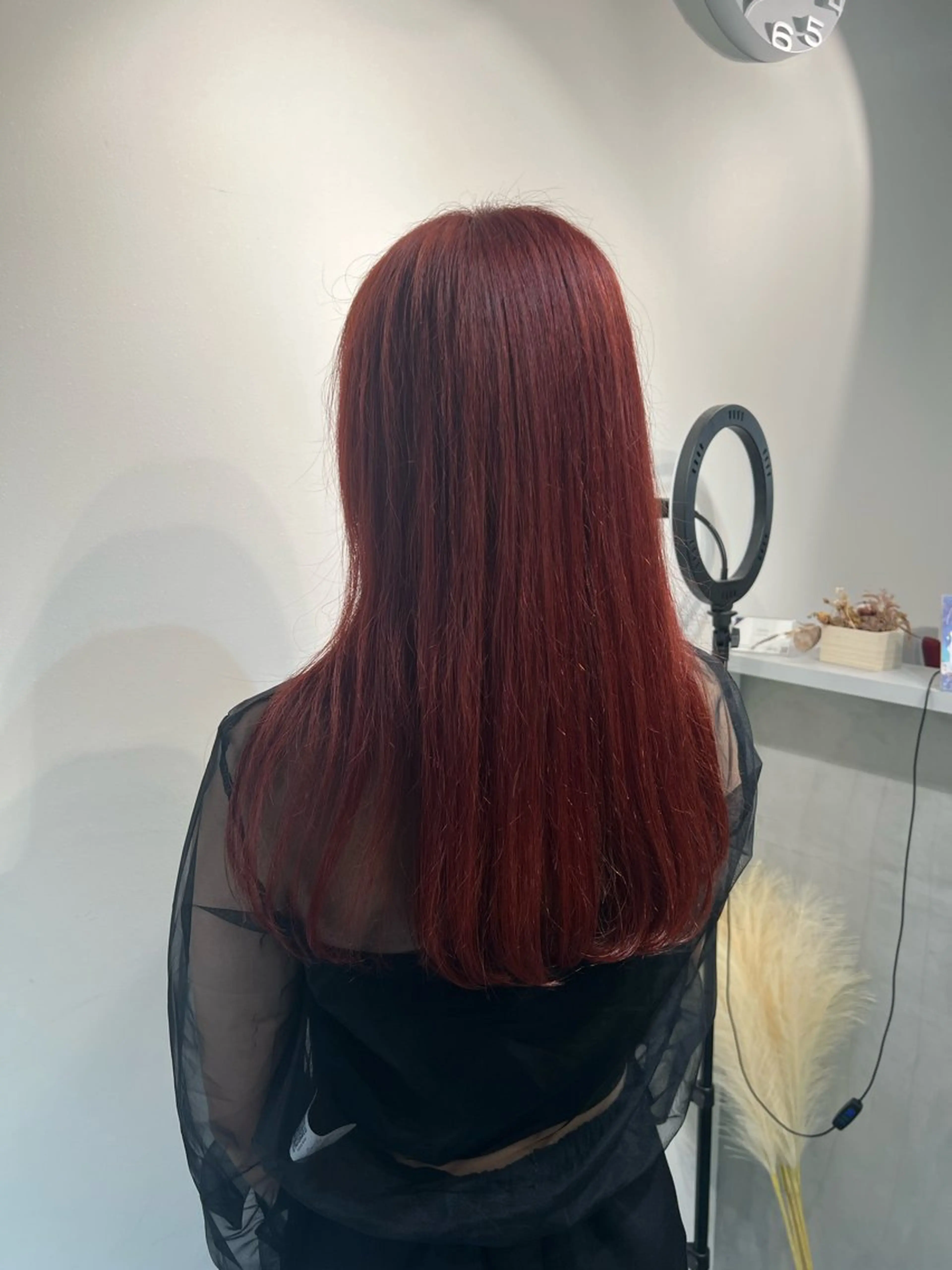 ロング カラー レッドカラー カット ヘアカラー 半個室/髪質改善/ 🫧苅屋菜奈子のヘアスタイル