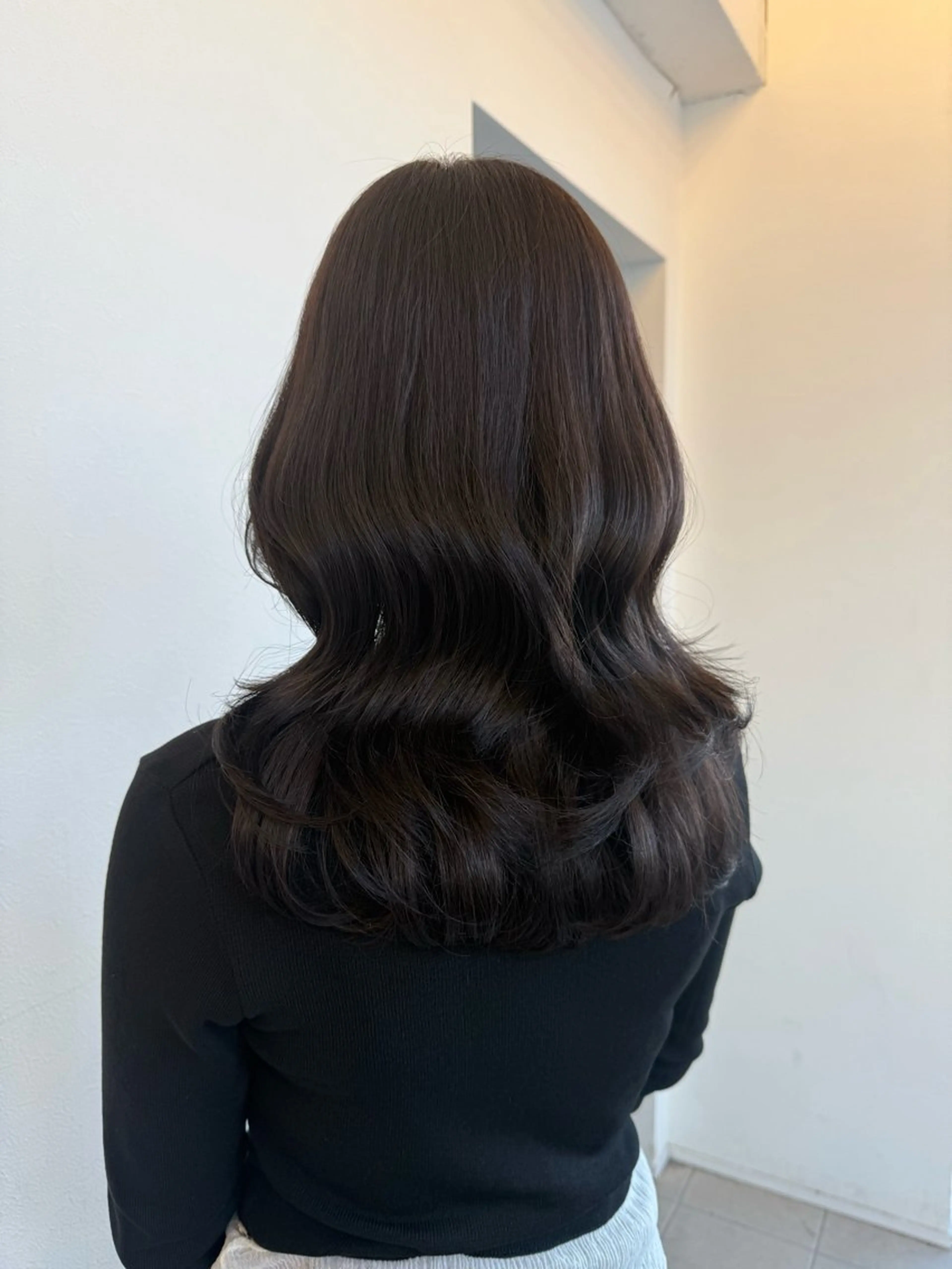 ミディアム カラー きむらさくら/透明感 /レイヤーカットのヘアスタイル