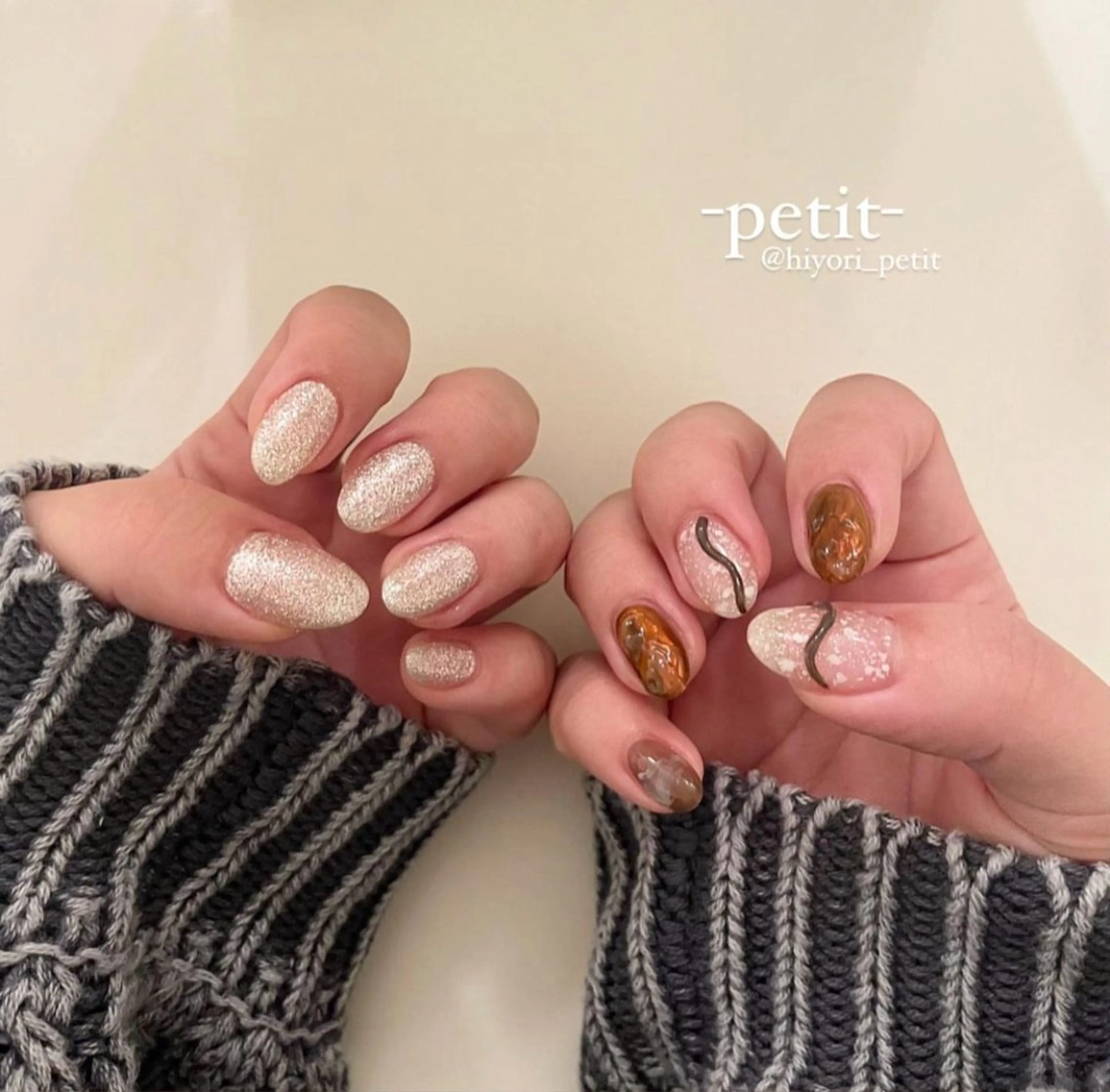 ネイル ニュアンスネイル pétit hiyoriのネイルデザイン