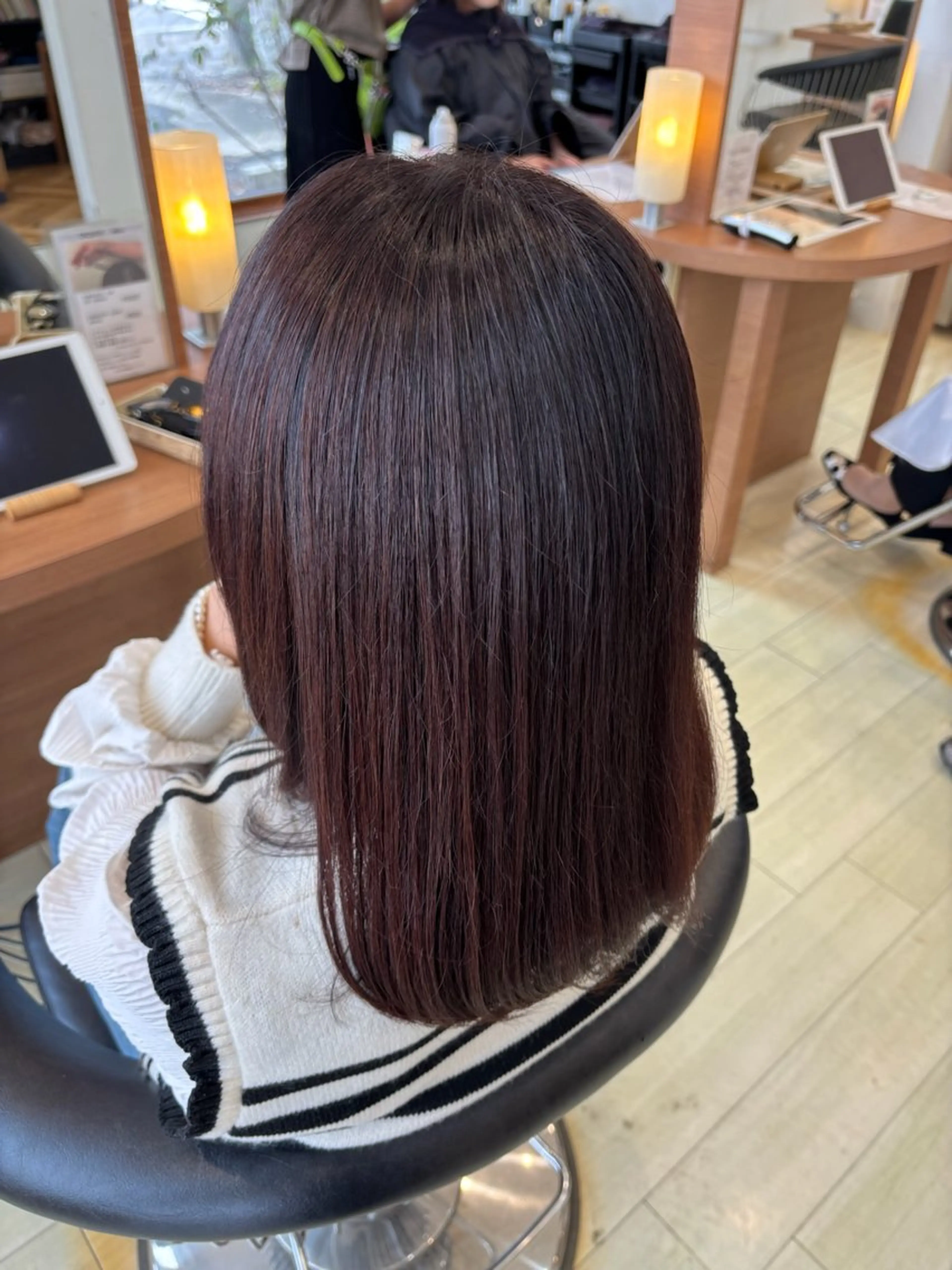 カラー 暖色❤️艶カラー/ あおいのヘアスタイル