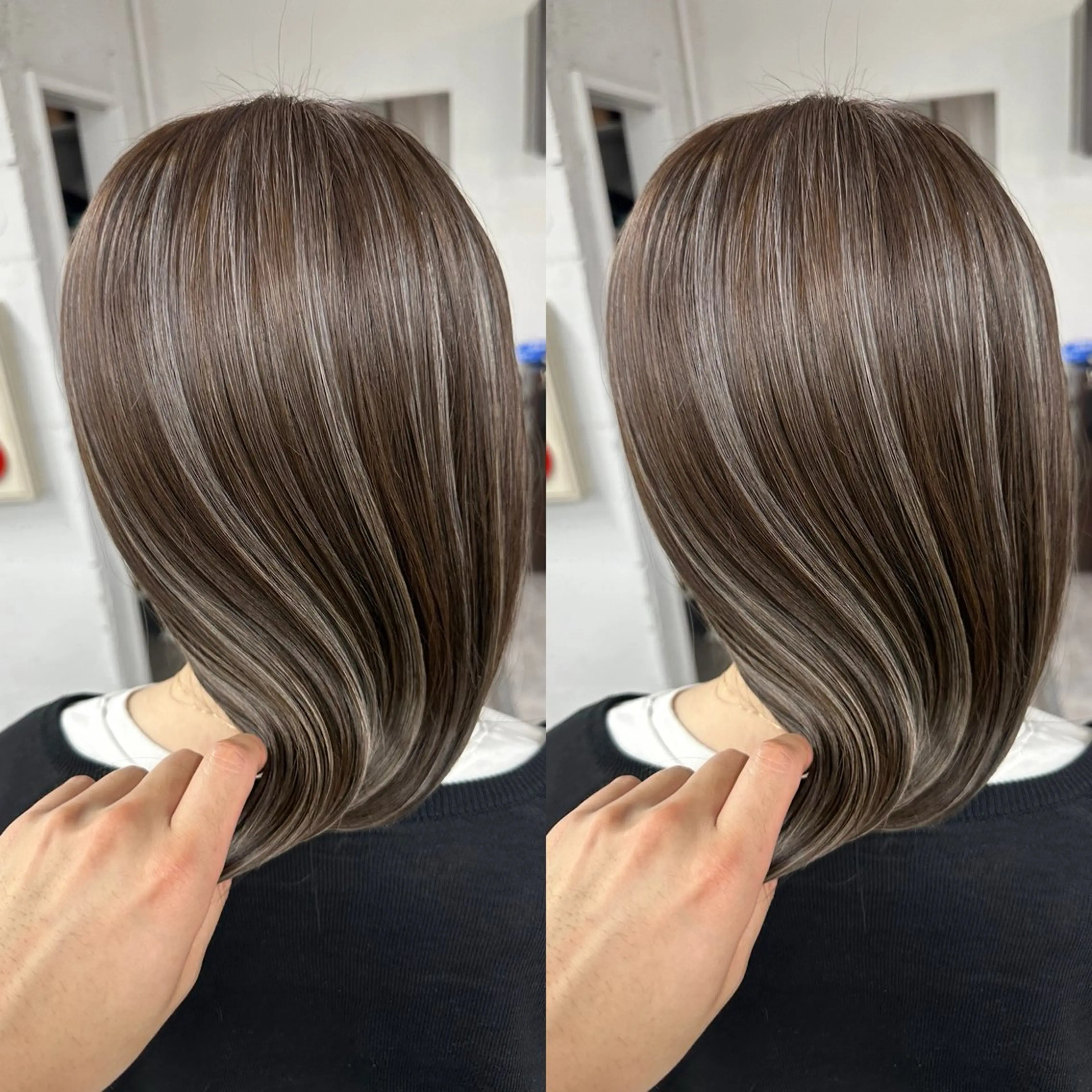 セミロング カラー ヘアアレンジ 久米 治仁のヘアスタイル
