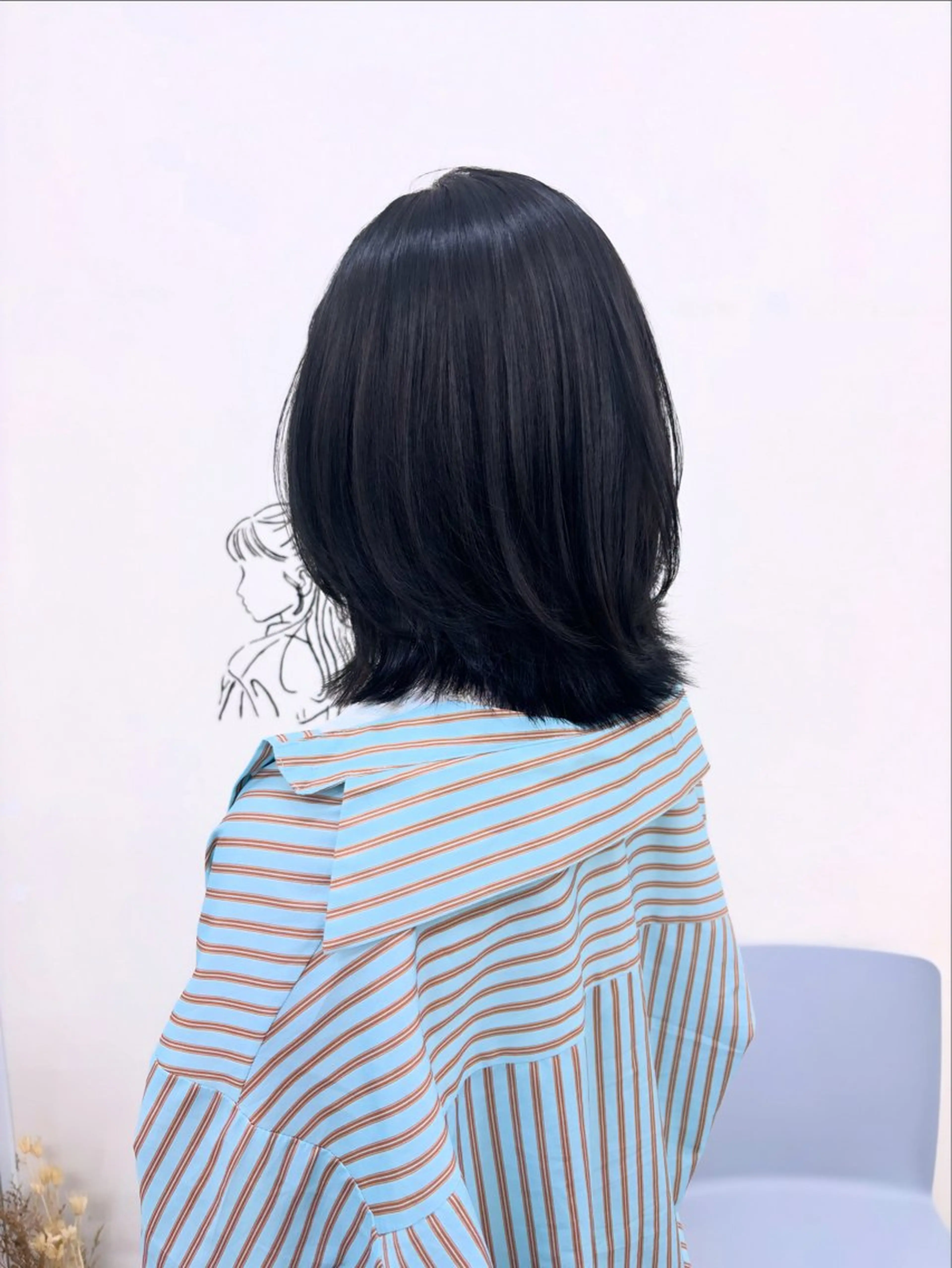 セミロング カラー ヘアカラー 似合わせ美髪ヘア✨ 天王寺．阿倍野🌈のヘアスタイル