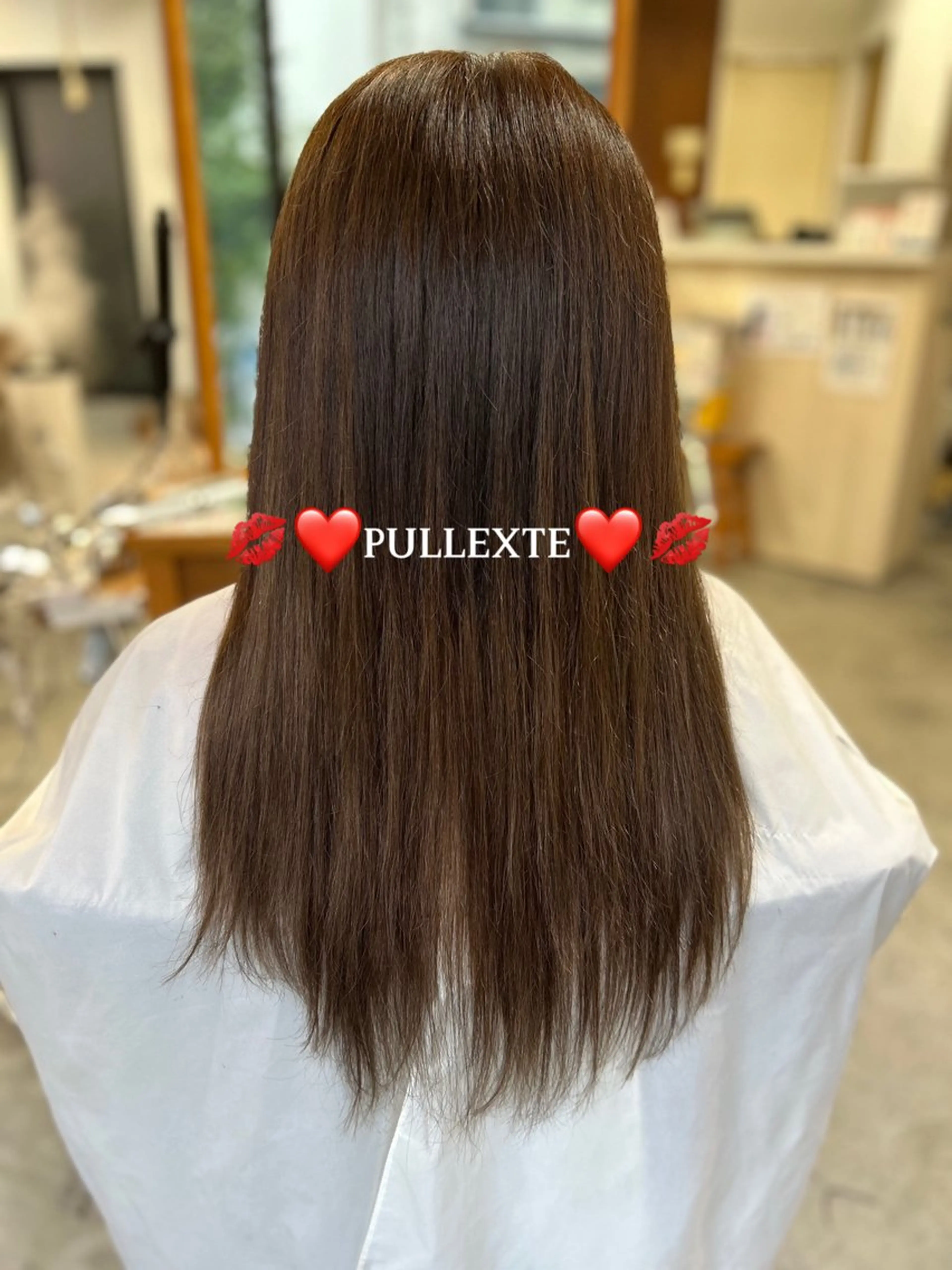 ロング プルエクステ エクステ エクステ SA YAKAのヘアスタイル