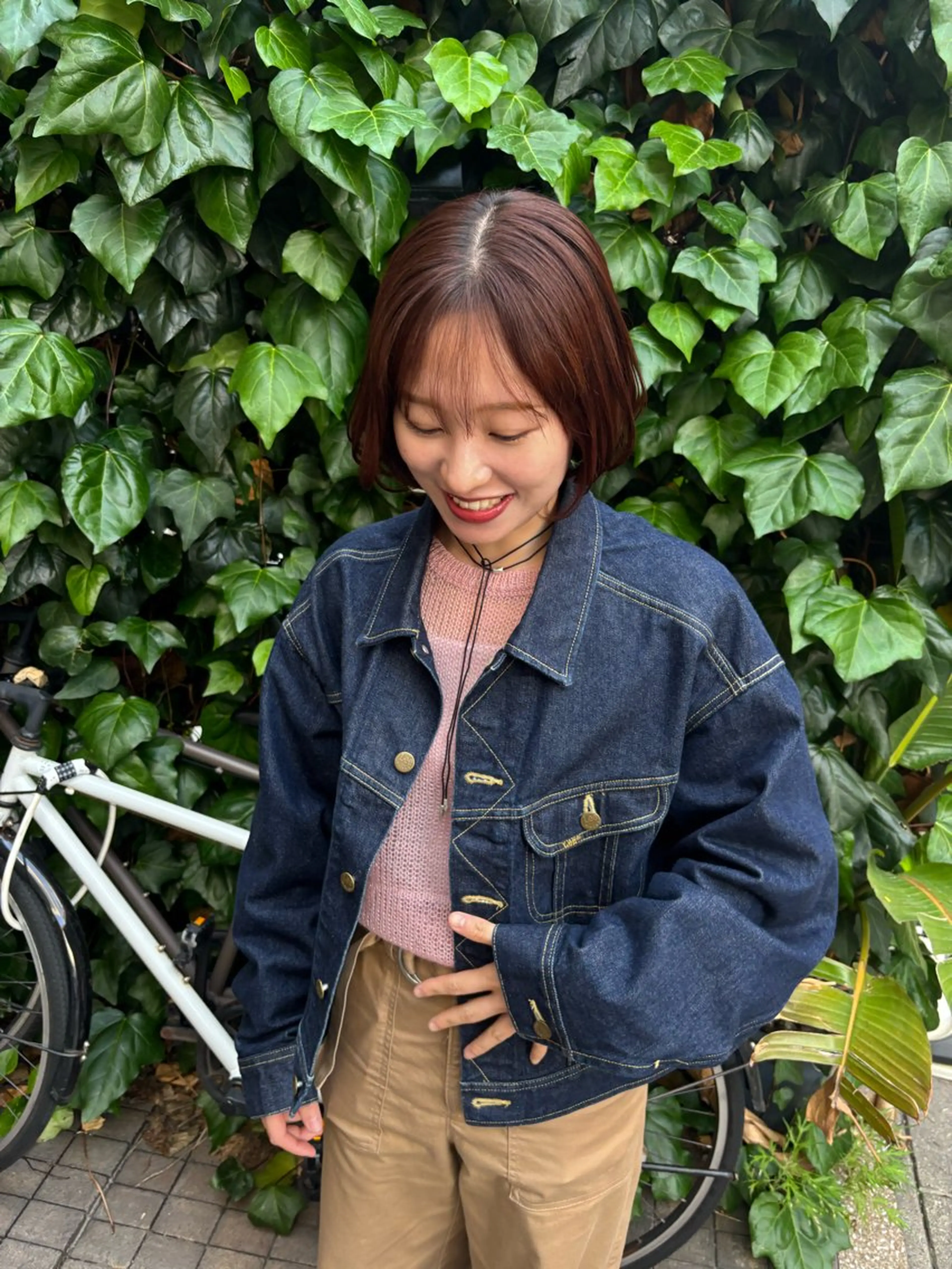 ショート 🤍Nozomi/ オリーブカラー🌿のヘアスタイル