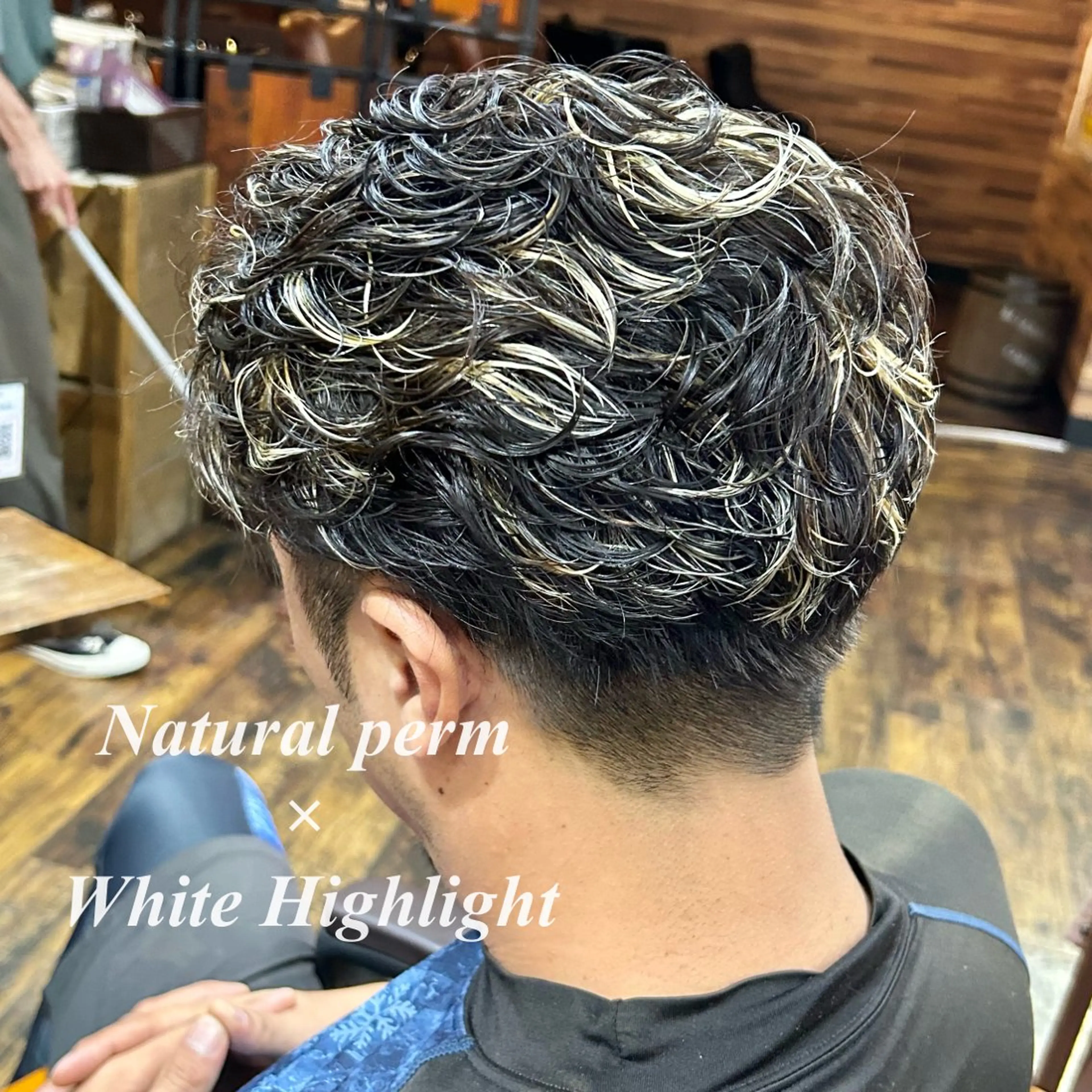 ショート パーマ メンズ カット ヘアカラー パーマ ツイスパ/メンズ特化 🦋𝑺𝑶𝑵𝑬のヘアスタイル