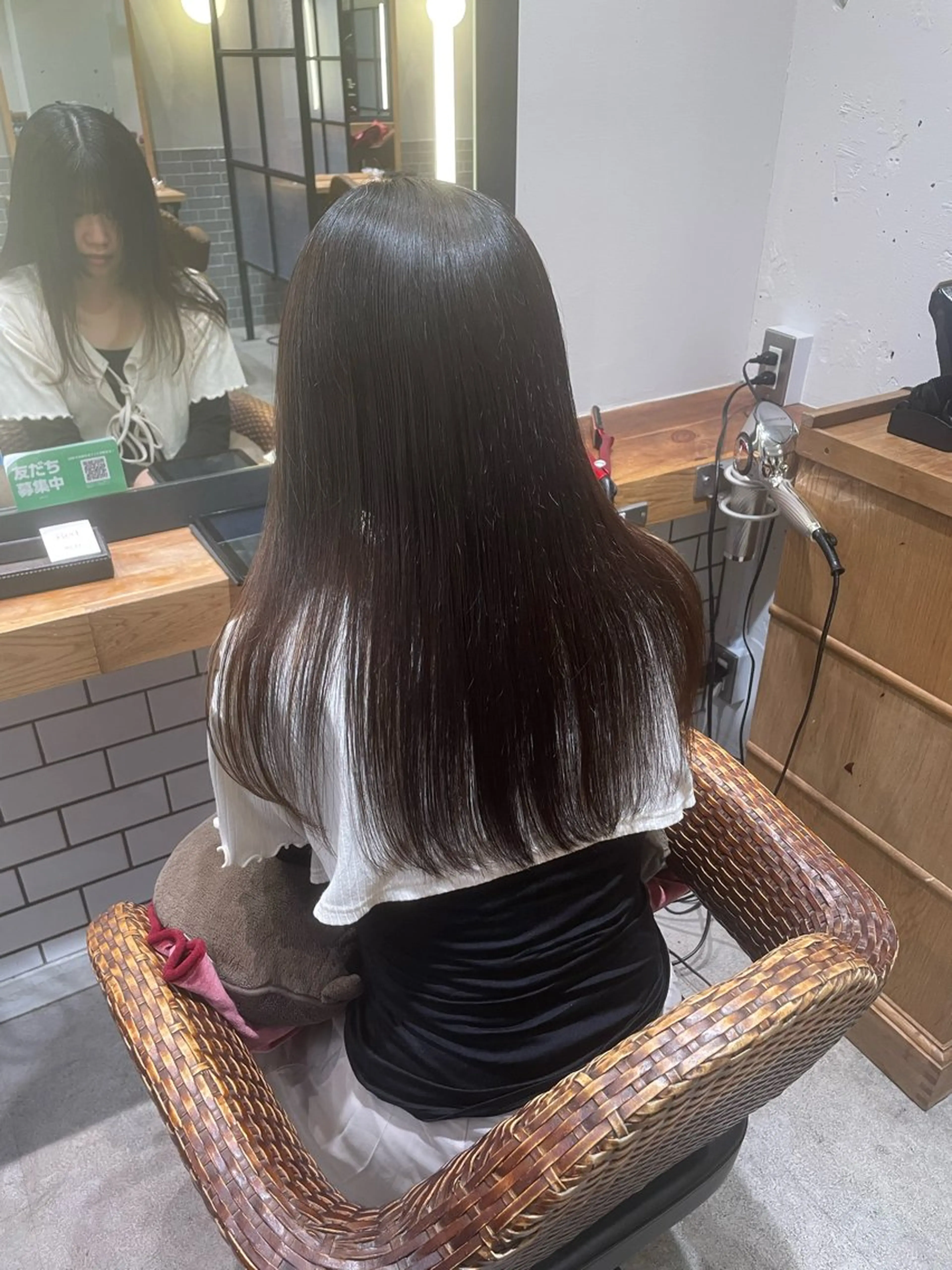 ロング カット 縮毛矯正 暖色カラー🤎Red Neo　meiのヘアスタイル