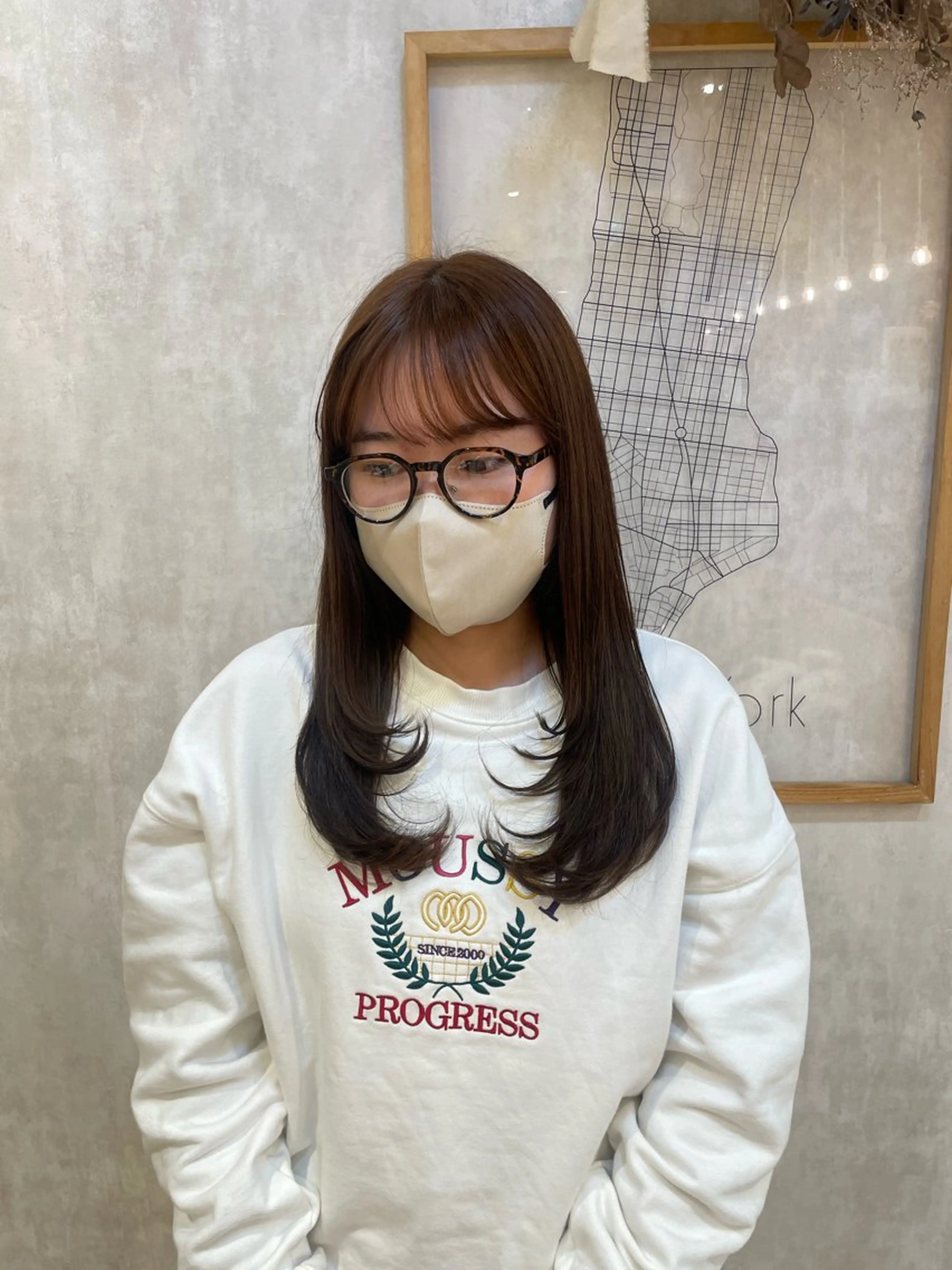 似合わせカット＋透明感カラーの写真