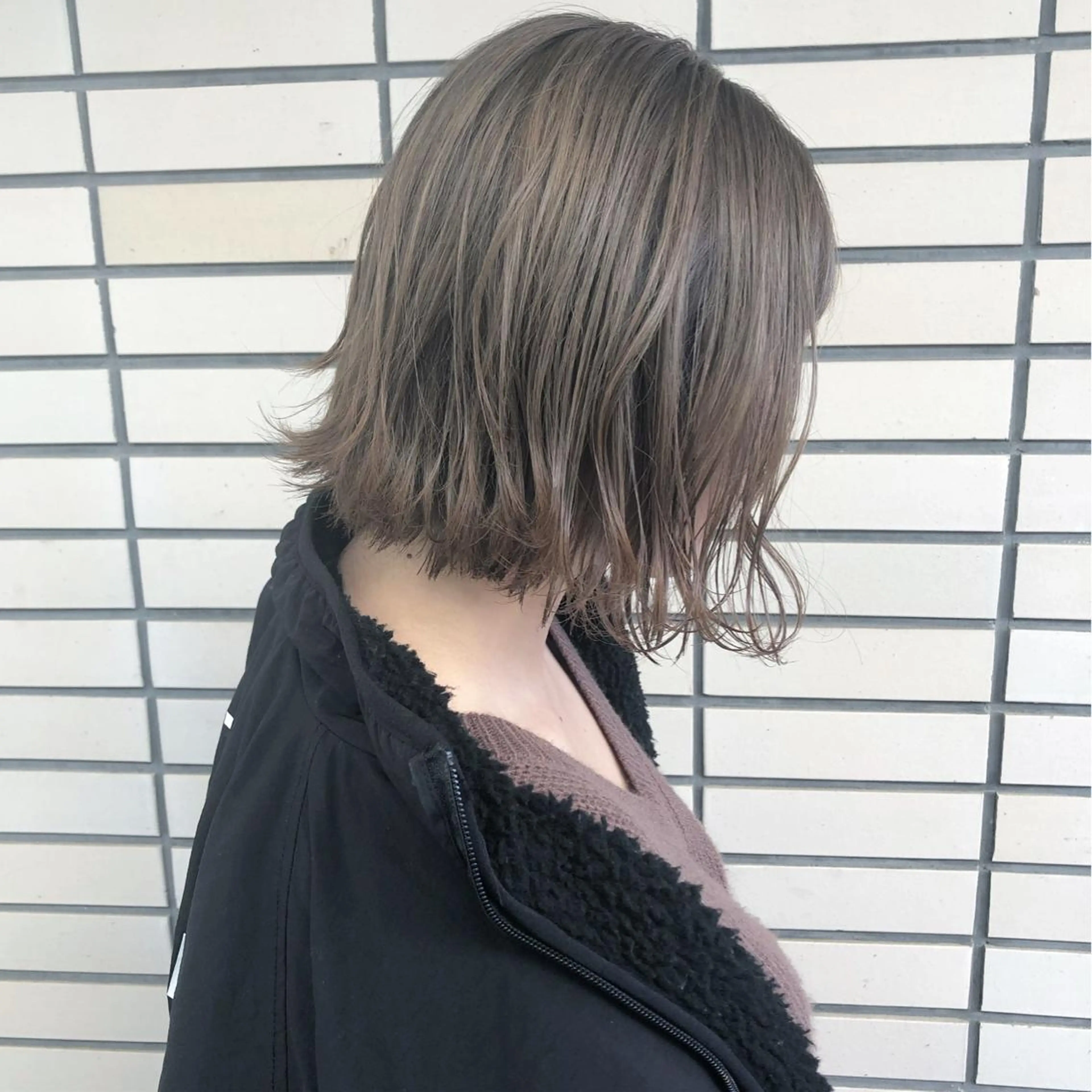 ミディアム カラー ダブルカラー グレージュ ヘアカラー 🤍2nd🤍田所 美希のヘアスタイル